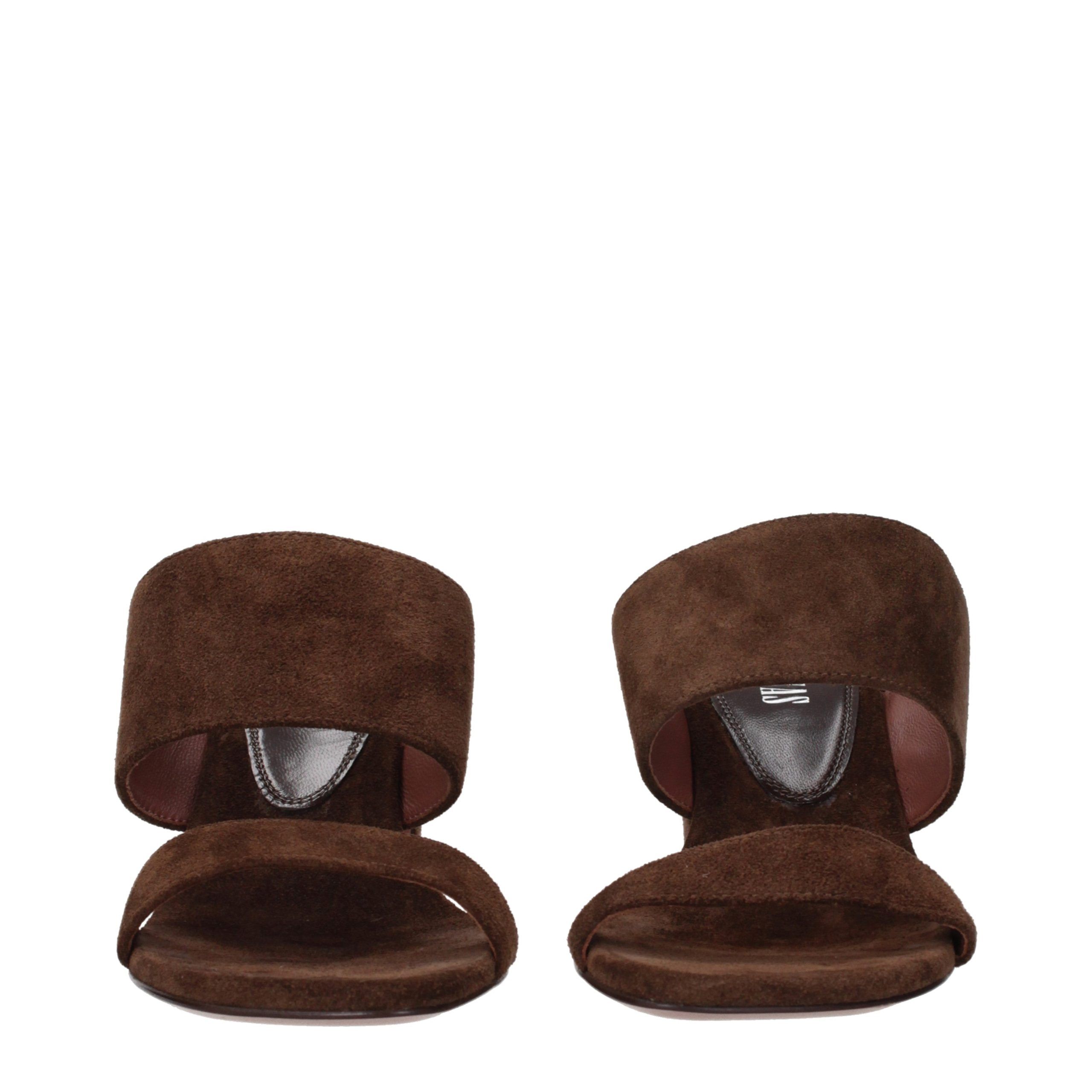Leather Platform Women's Sandals - Paris Texas - Modalova