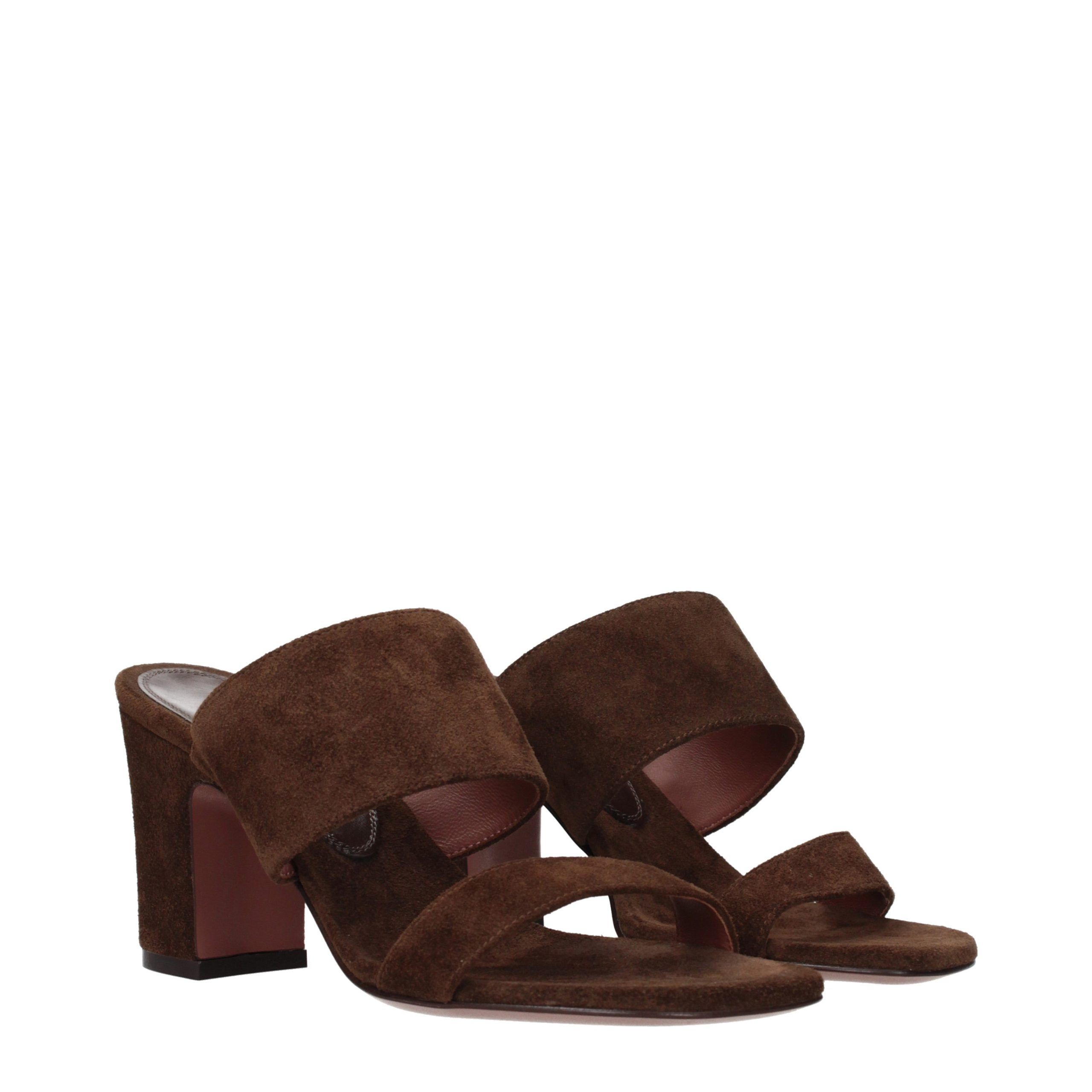 Leather Platform Women's Sandals - Paris Texas - Modalova