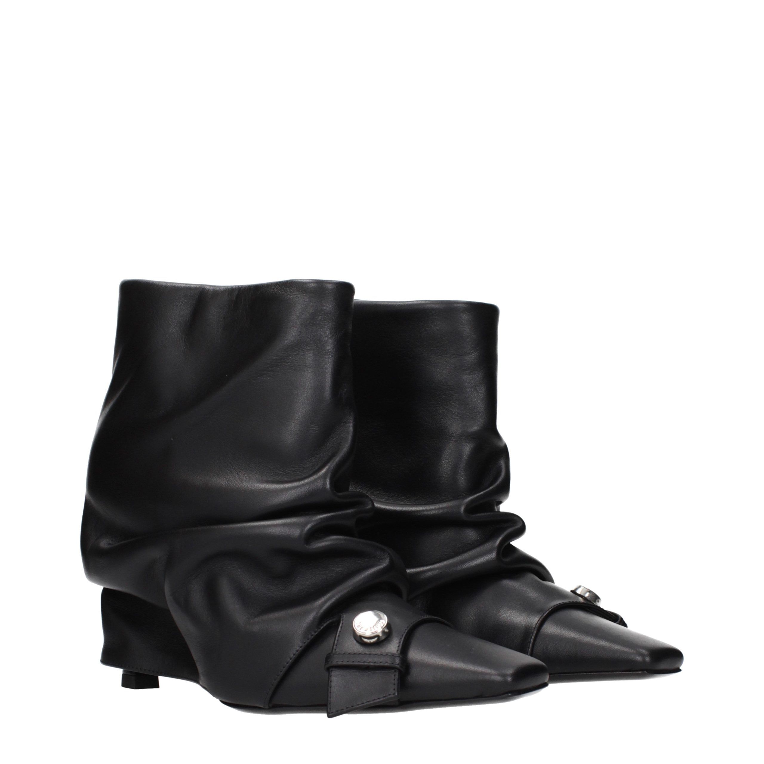 Leather Ankle Women's Boots - The Attico - Modalova