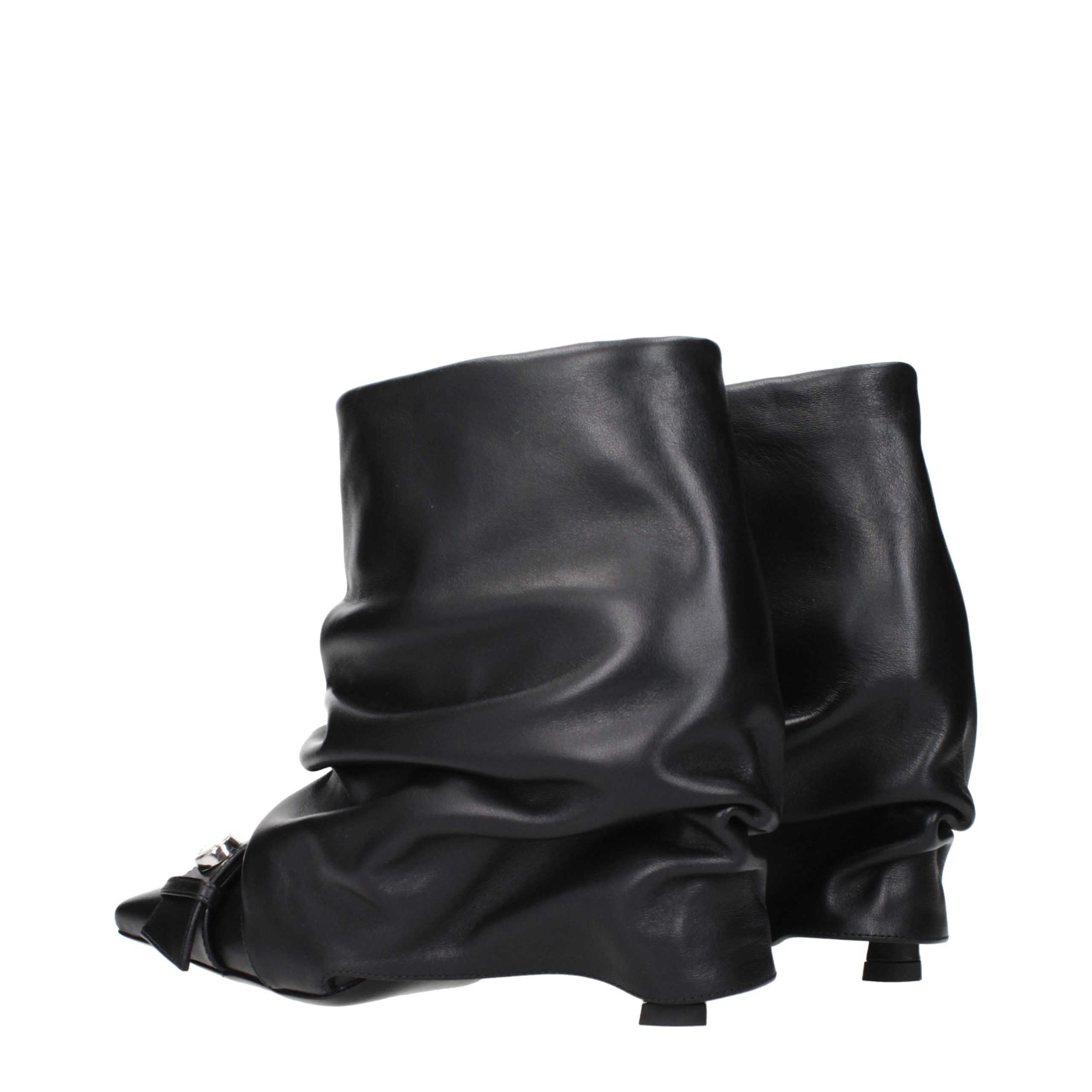 Leather Ankle Women's Boots - The Attico - Modalova