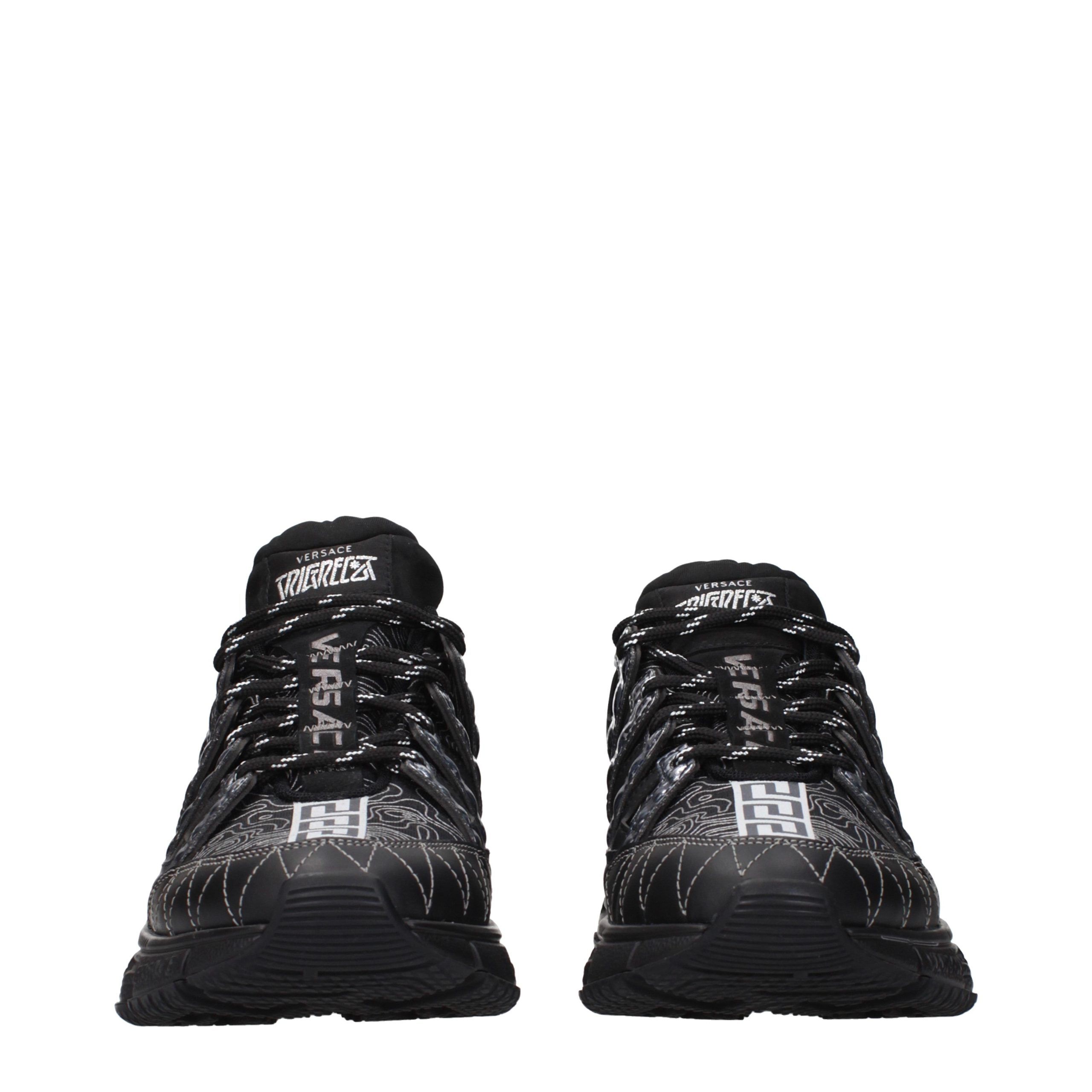 Fabric Athletic Men's Sneakers - Versace - Modalova