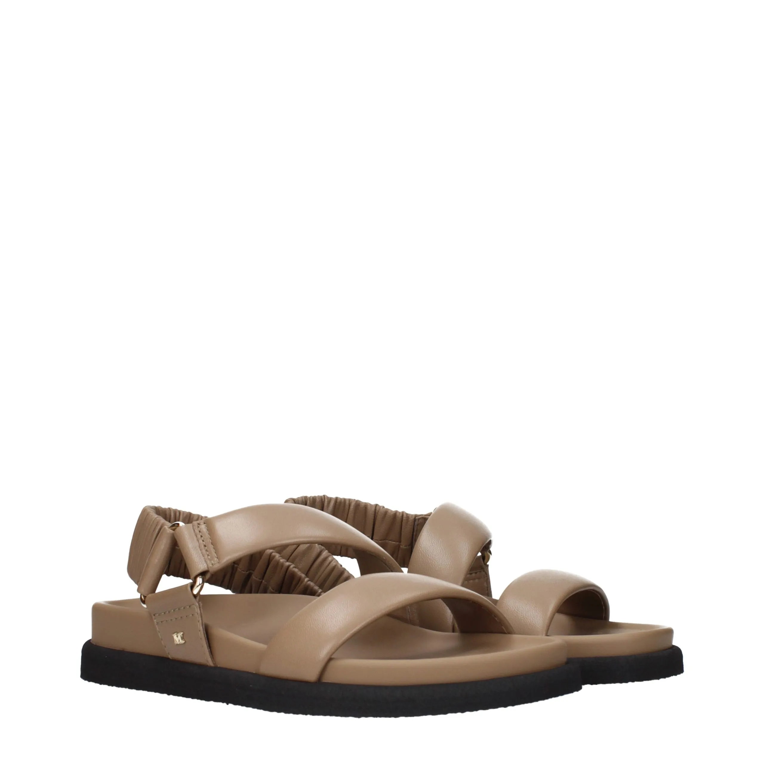 Leather Flat Women's Sandals - Max Mara - Modalova
