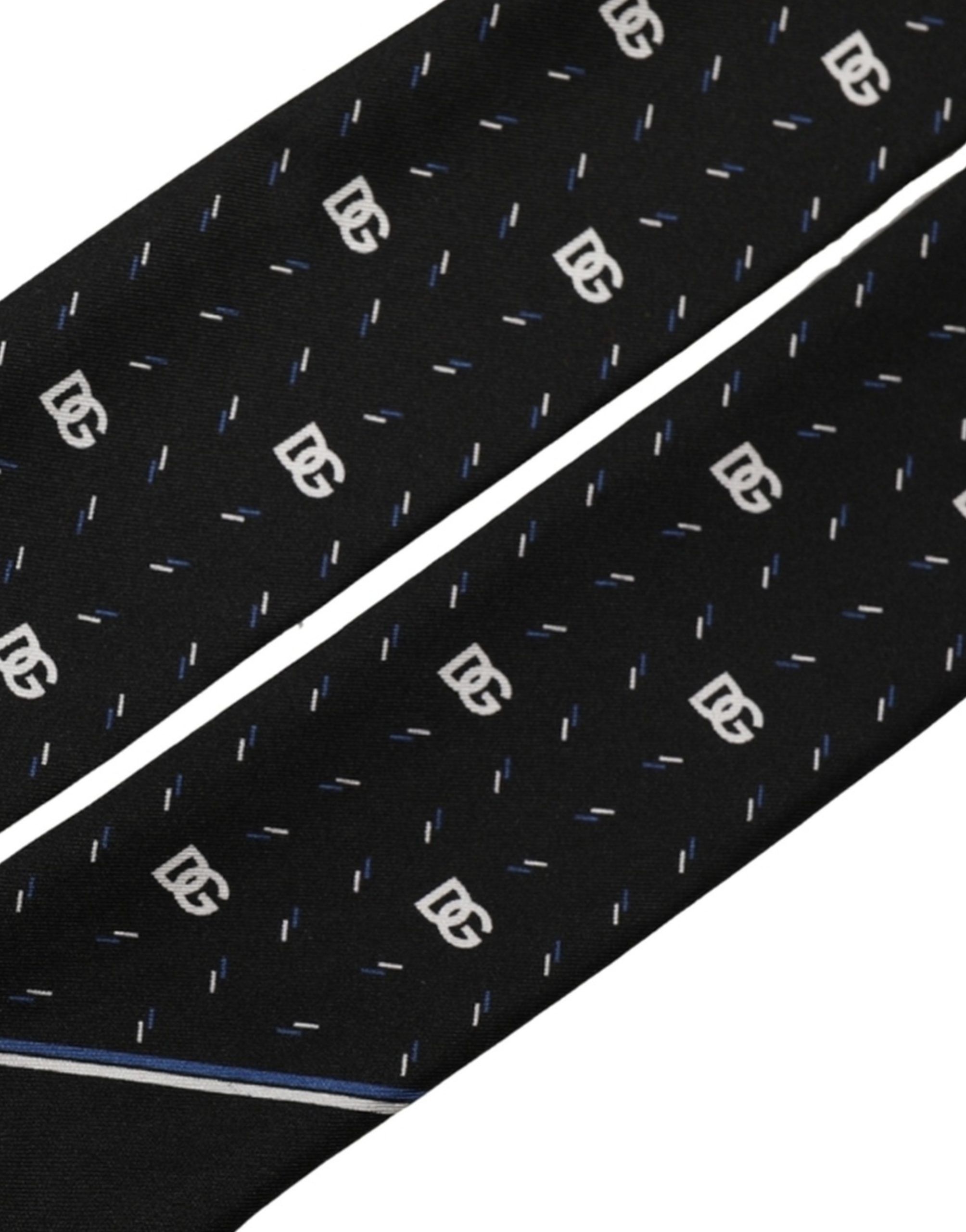 Silk DG Logo Men Skinny Shawl Men's Scarf - Dolce & Gabbana - Modalova