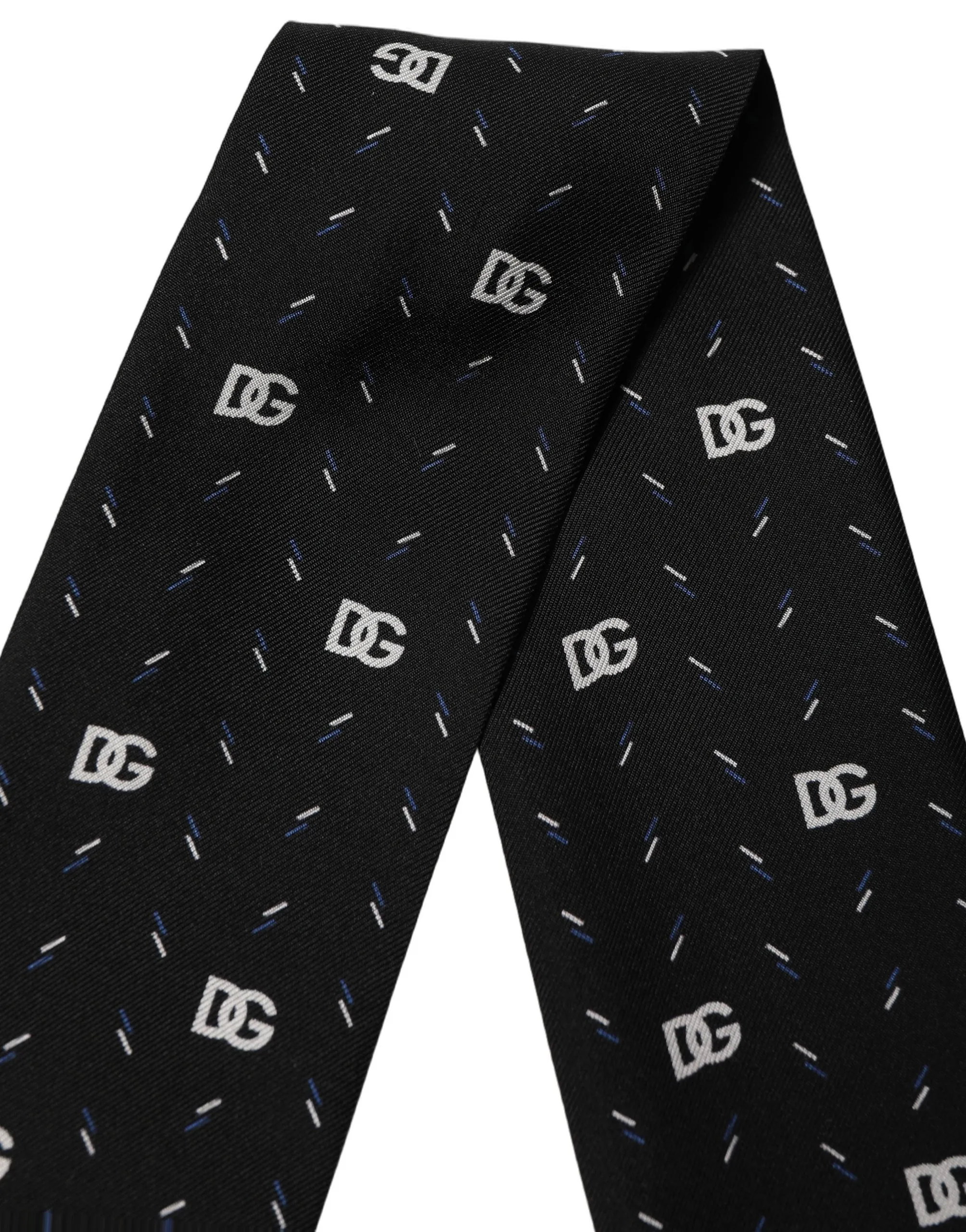 Silk DG Logo Men Skinny Shawl Men's Scarf - Dolce & Gabbana - Modalova