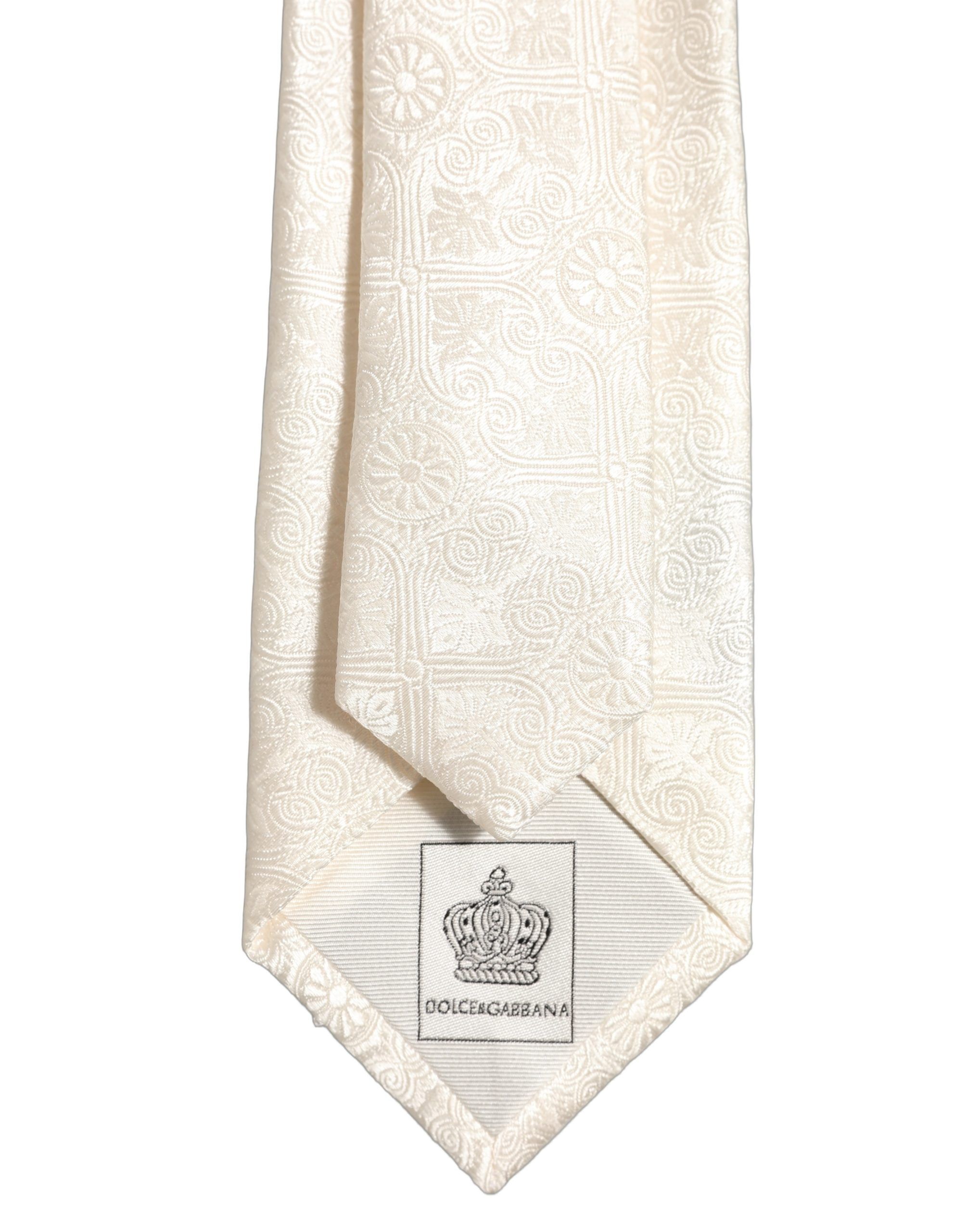 Silk Damask Woven Adjustable Men'sd NeckMen's Men's Tie - Dolce & Gabbana - Modalova