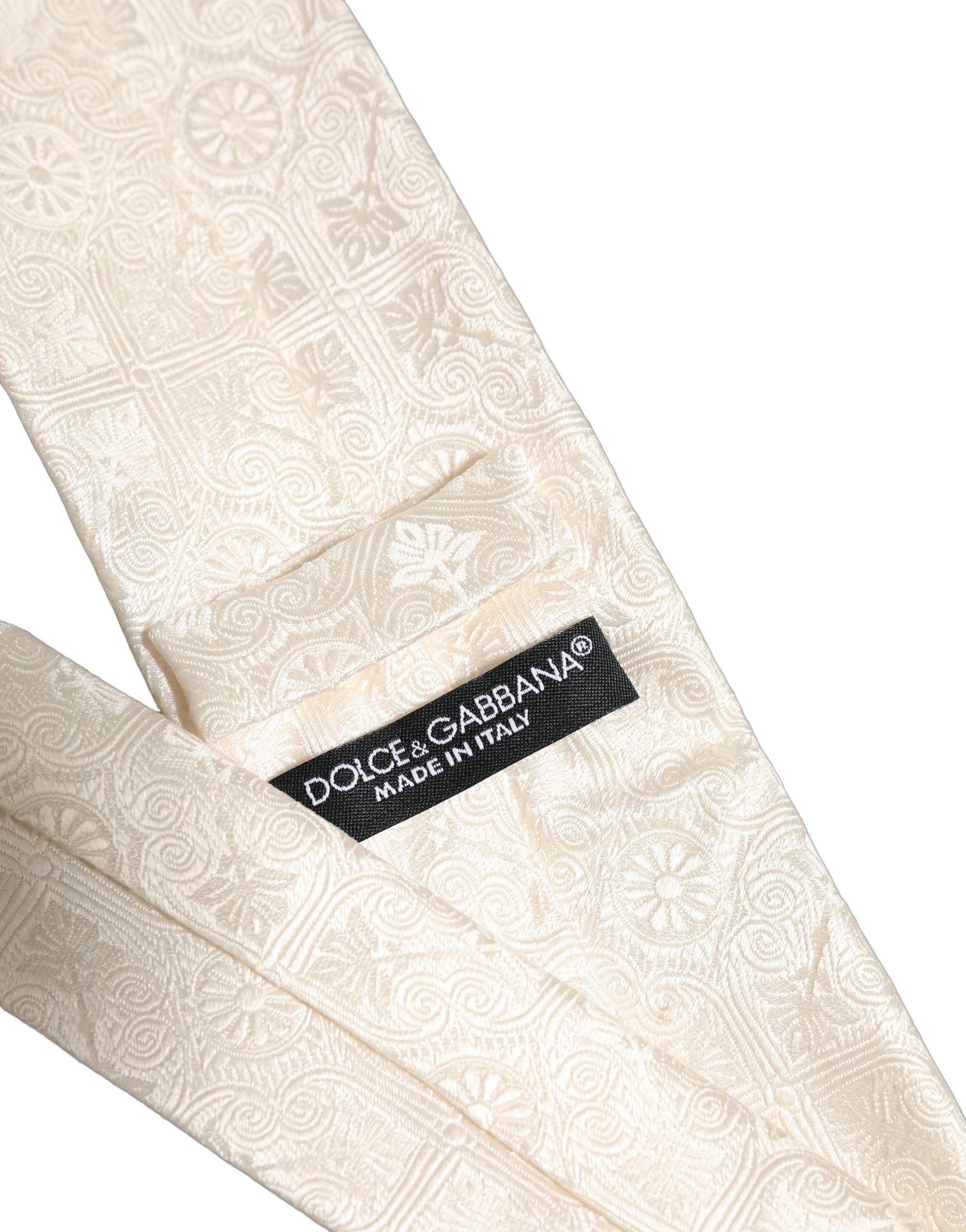 Silk Damask Woven Adjustable Men'sd NeckMen's Men's Tie - Dolce & Gabbana - Modalova