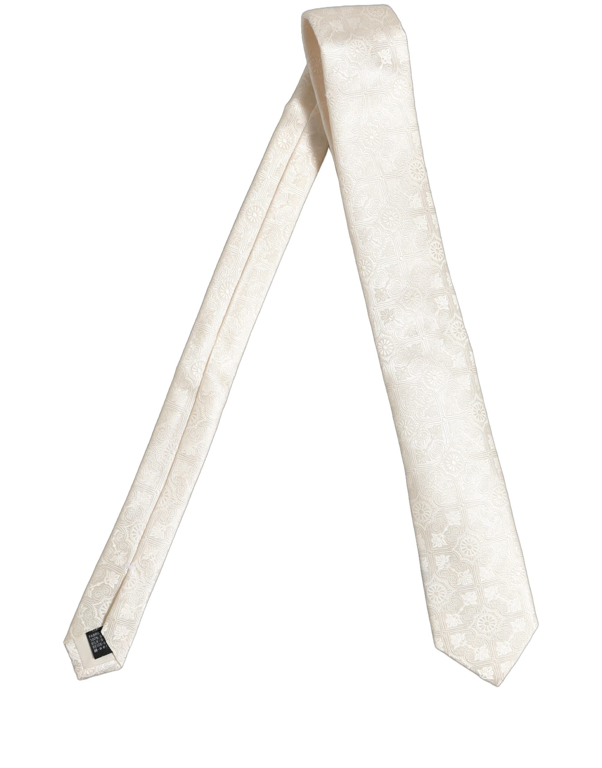 Silk Damask Woven Adjustable Men'sd NeckMen's Men's Tie - Dolce & Gabbana - Modalova