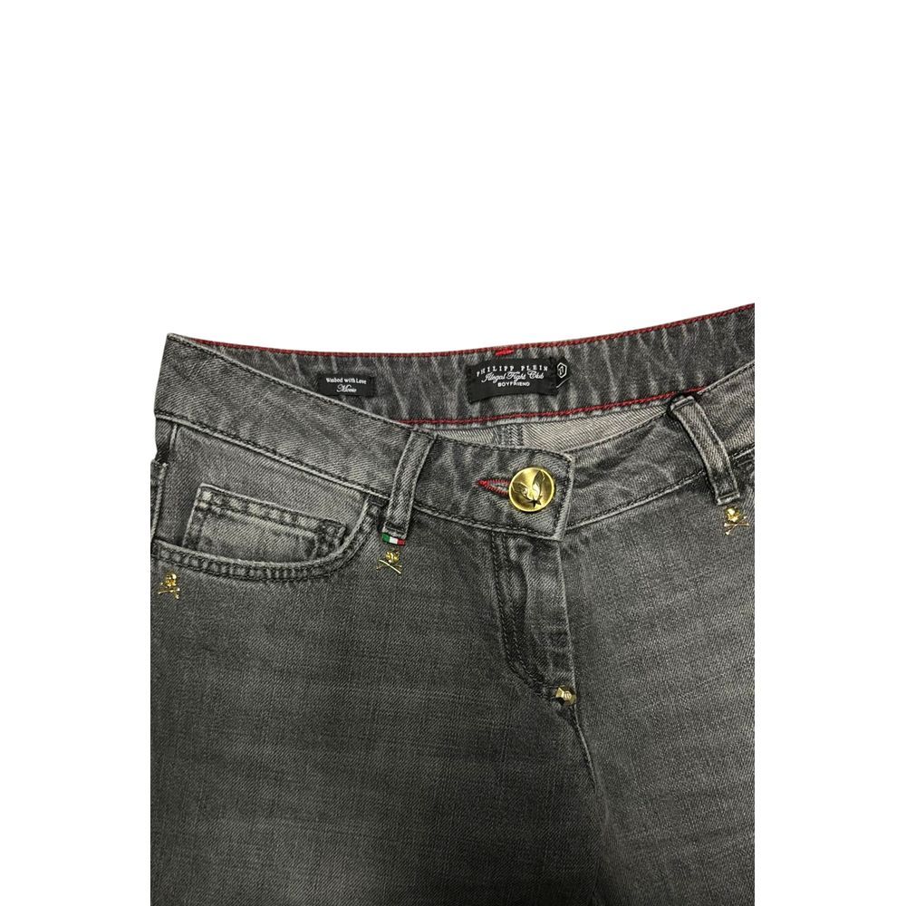 Grey Cotton Women Women's Jeans - Philipp Plein - Modalova