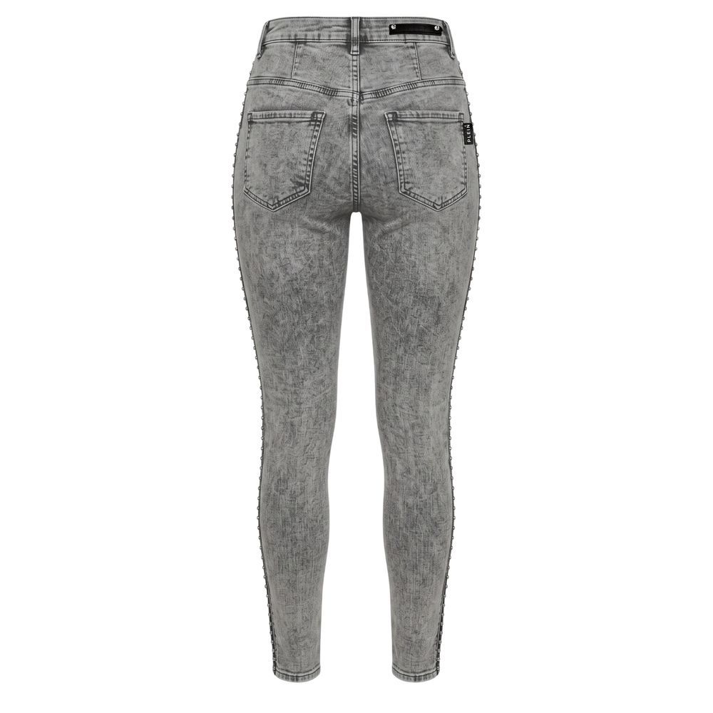 Grey Cotton Women Women's Pants - Philipp Plein - Modalova