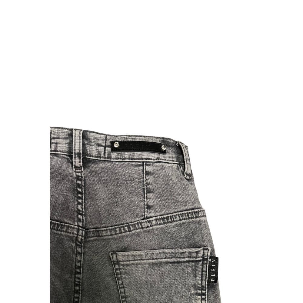Grey Cotton Women Women's Pants - Philipp Plein - Modalova