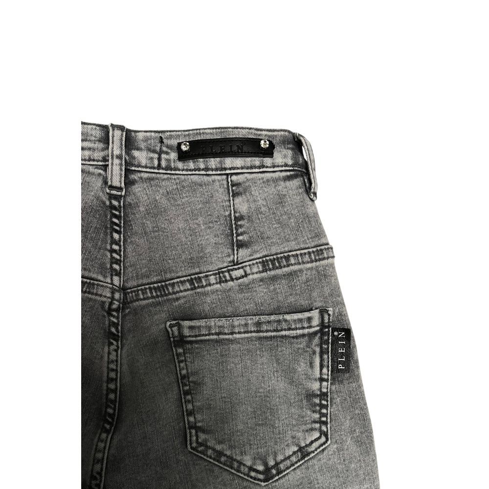 Grey Cotton Women Women's Pants - Philipp Plein - Modalova