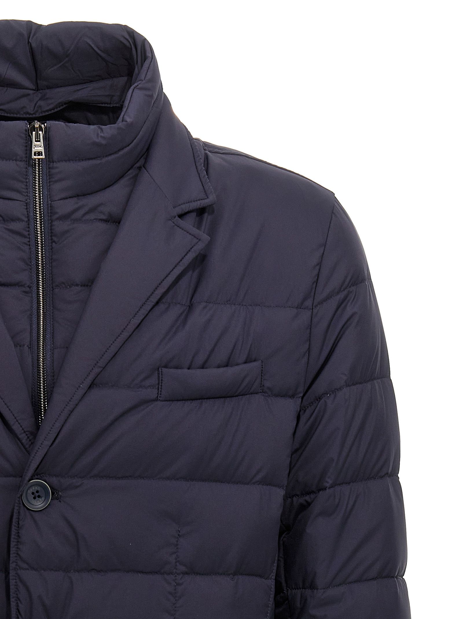 Herno Blue Polyamide Men's Jacket - Herno - Modalova