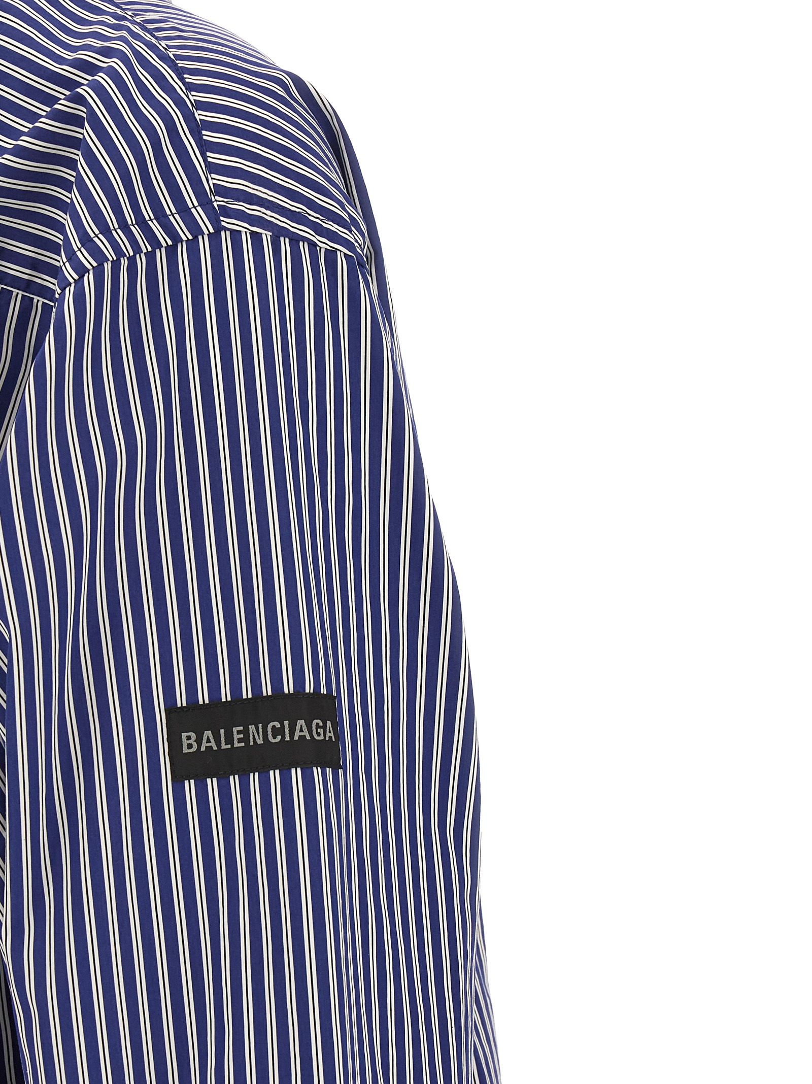 Balenciaga Blue Cotton Men's Blouse - Balenciaga - Modalova