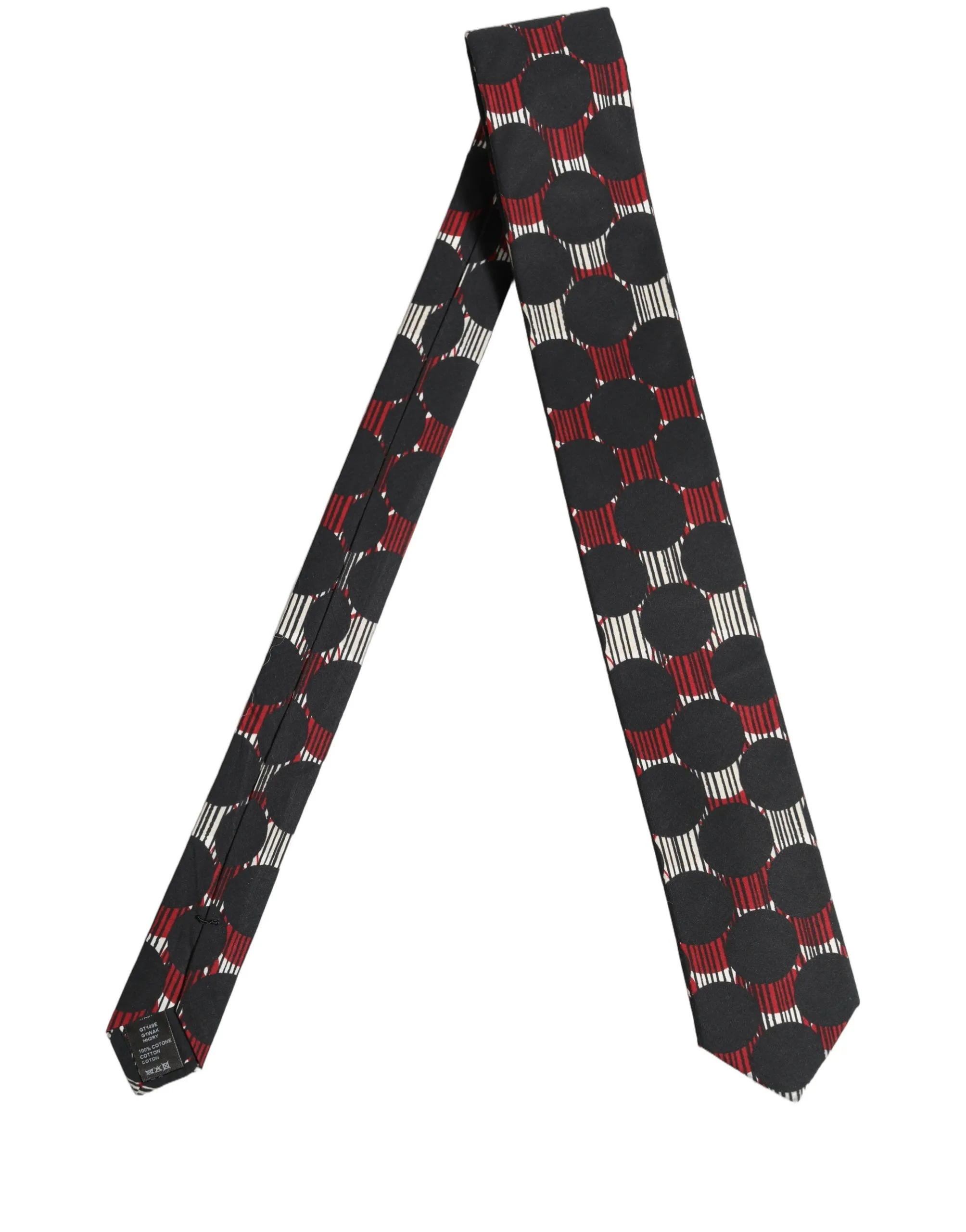 Cotton Geometric Adjustable Men'sd NeckMen's Men's Tie - Dolce & Gabbana - Modalova