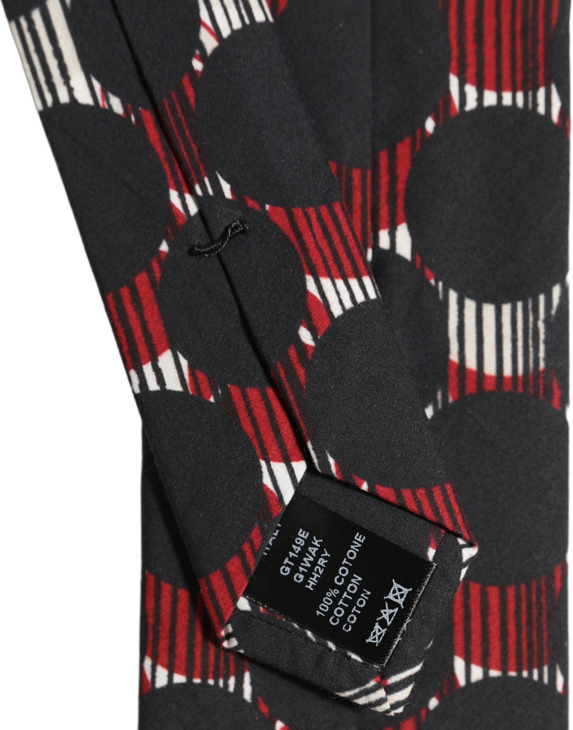 Cotton Geometric Adjustable Men'sd NeckMen's Men's Tie - Dolce & Gabbana - Modalova