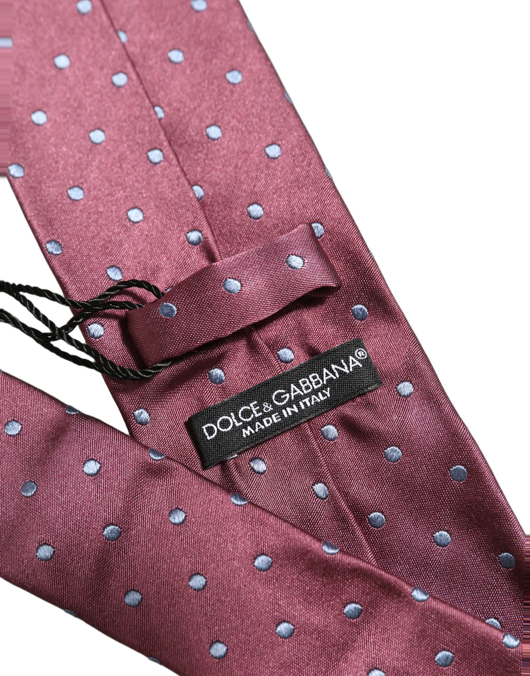 Men Silk Polka Dot Adjustable Men'sd NeckMen's Men's Tie - Dolce & Gabbana - Modalova