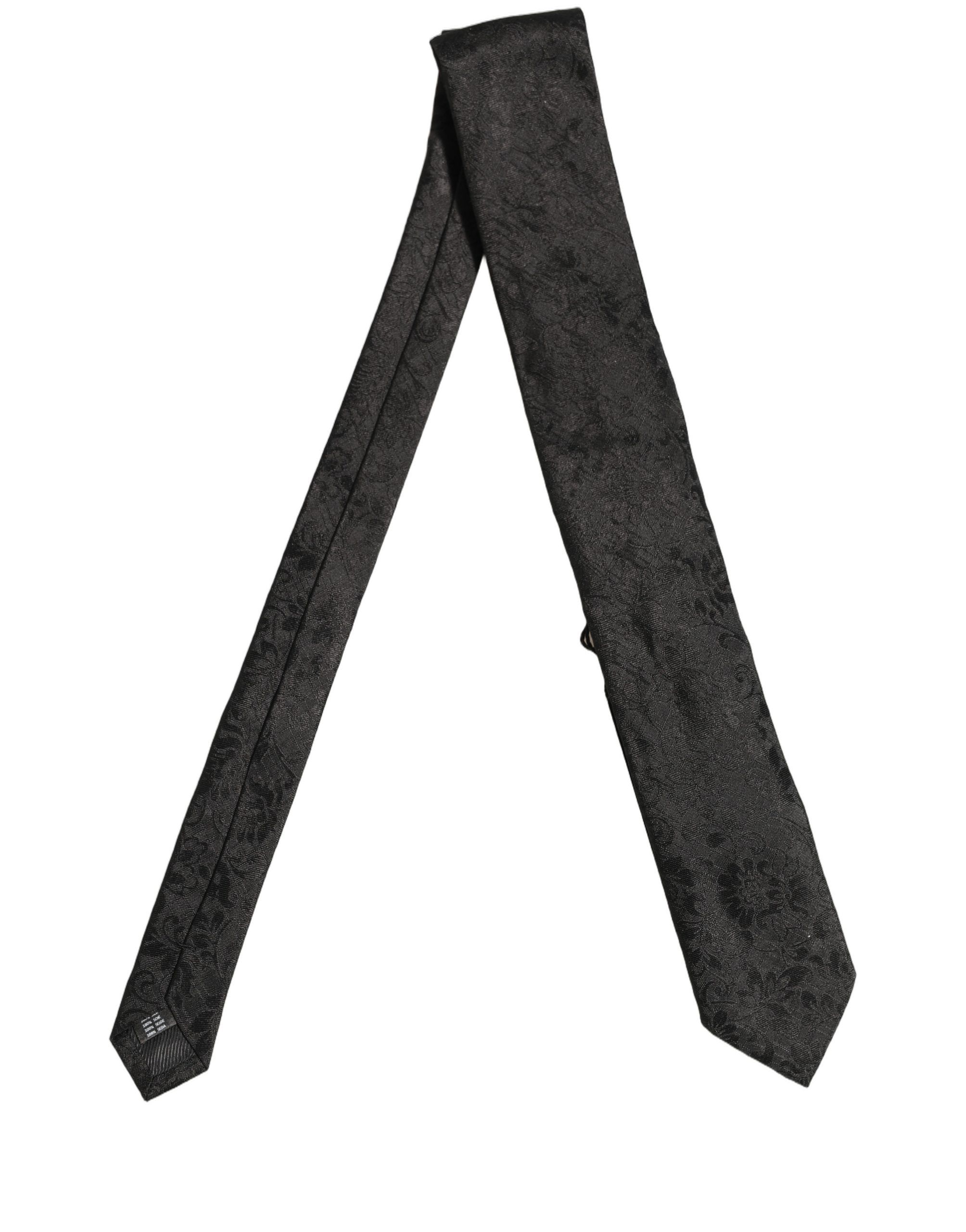 Men Silk Tonal Floral Adjustable Men'sd NeckMen's Men's Tie - Dolce & Gabbana - Modalova