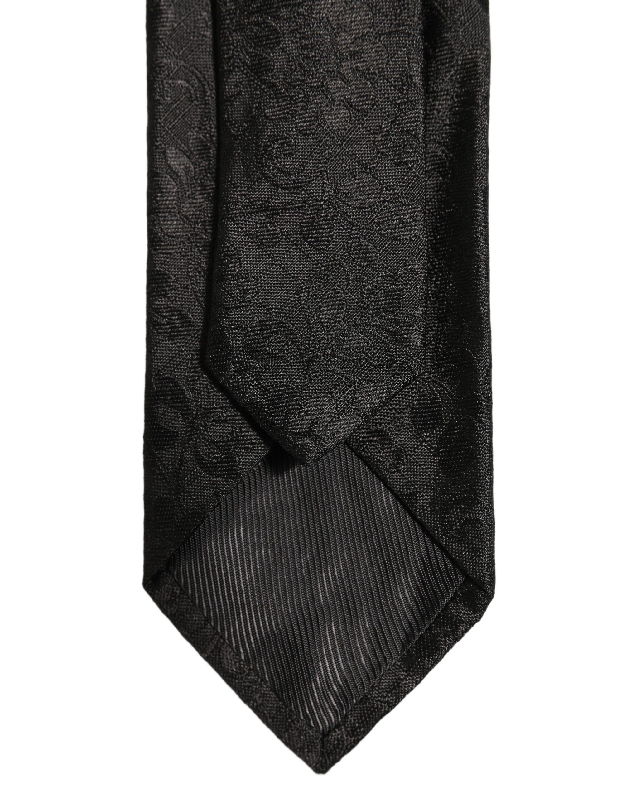 Men Silk Tonal Floral Adjustable Men'sd NeckMen's Men's Tie - Dolce & Gabbana - Modalova