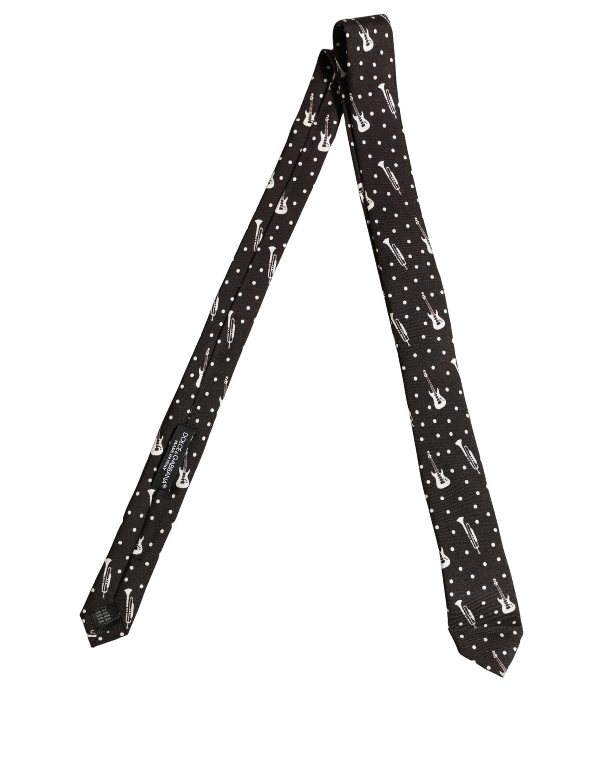 Musical Instrument Silk Adjustable Men'sd NeckMen's Men's Tie - Dolce & Gabbana - Modalova