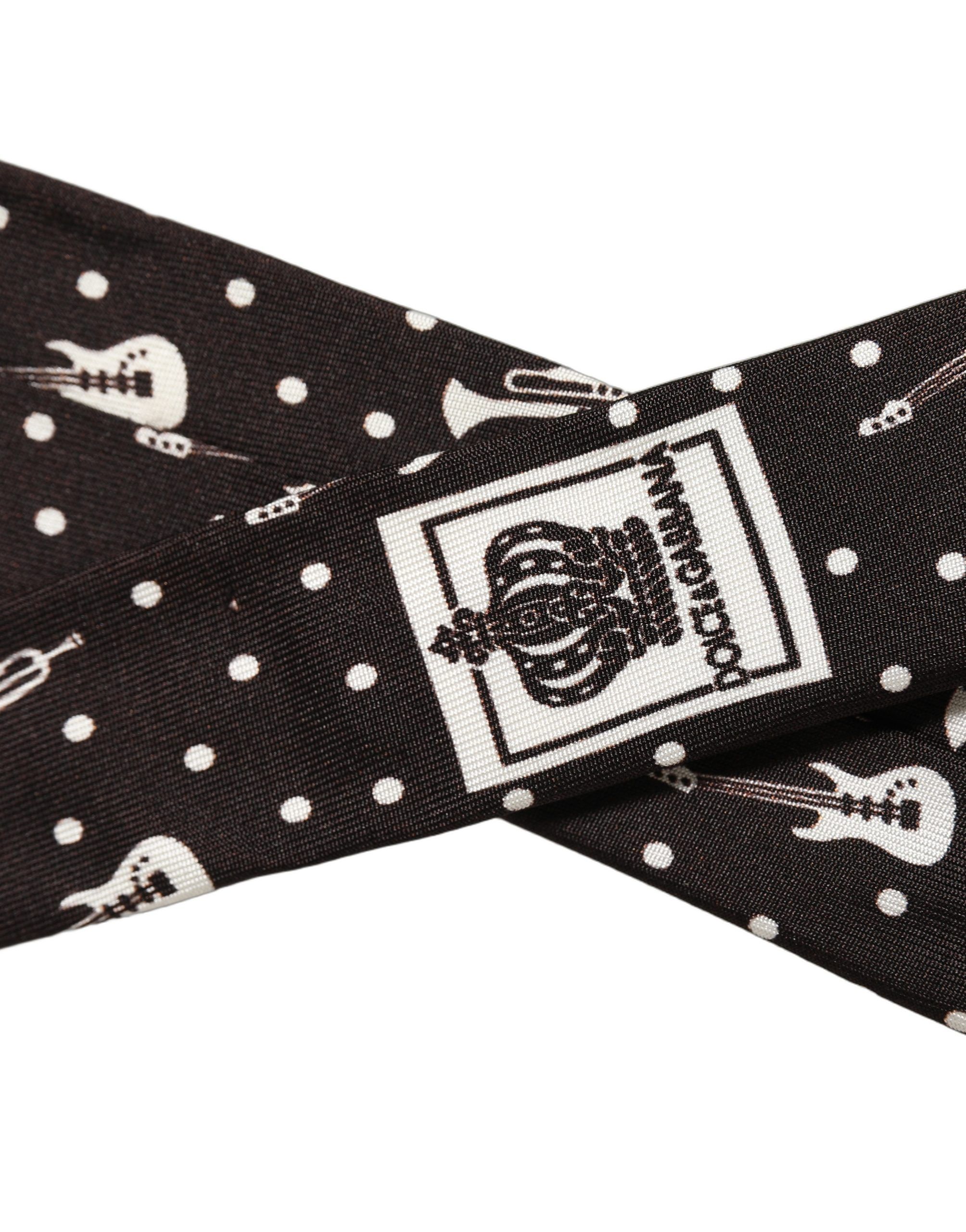 Musical Instrument Silk Adjustable Men'sd NeckMen's Men's Tie - Dolce & Gabbana - Modalova