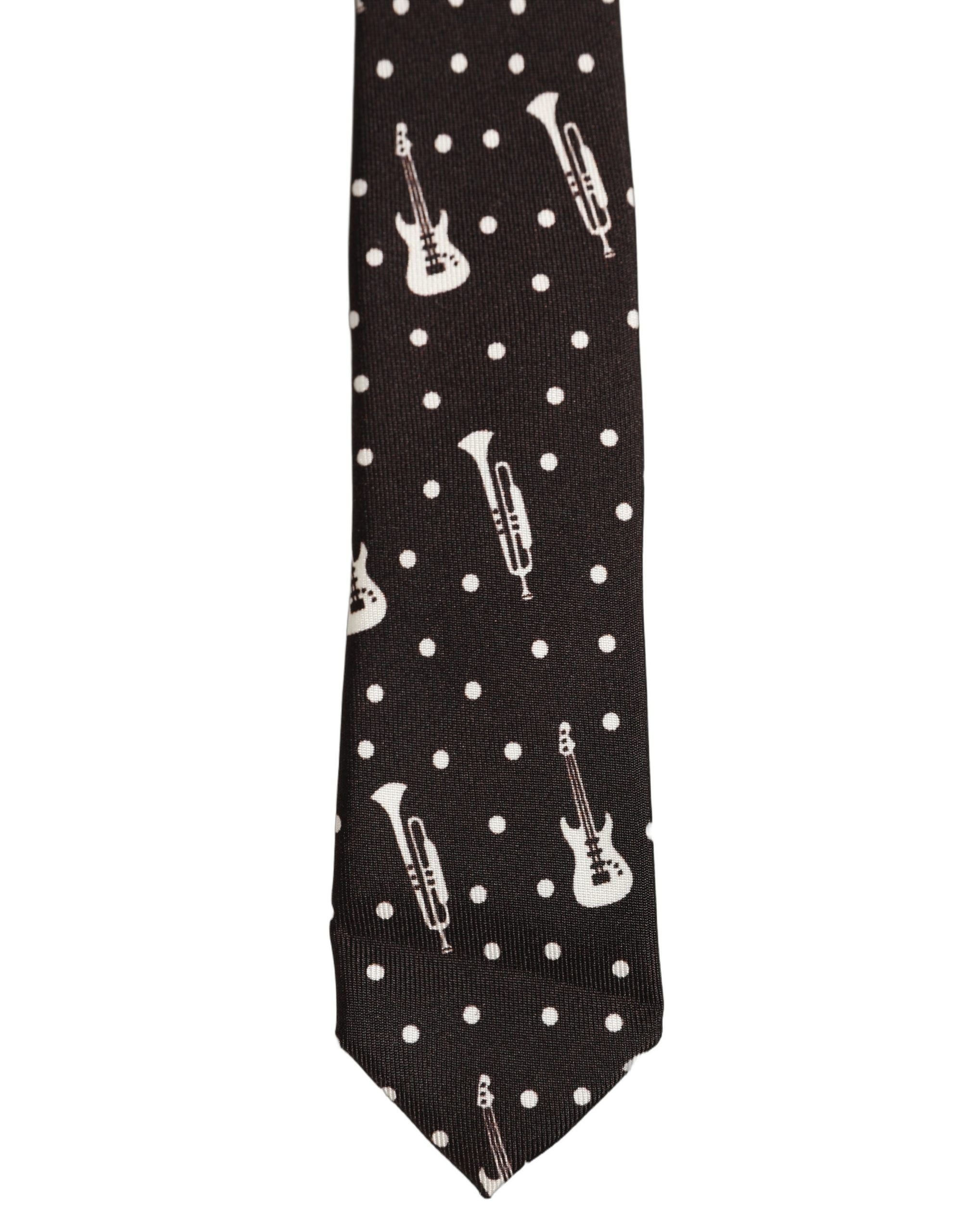 Musical Instrument Silk Adjustable Men'sd NeckMen's Men's Tie - Dolce & Gabbana - Modalova
