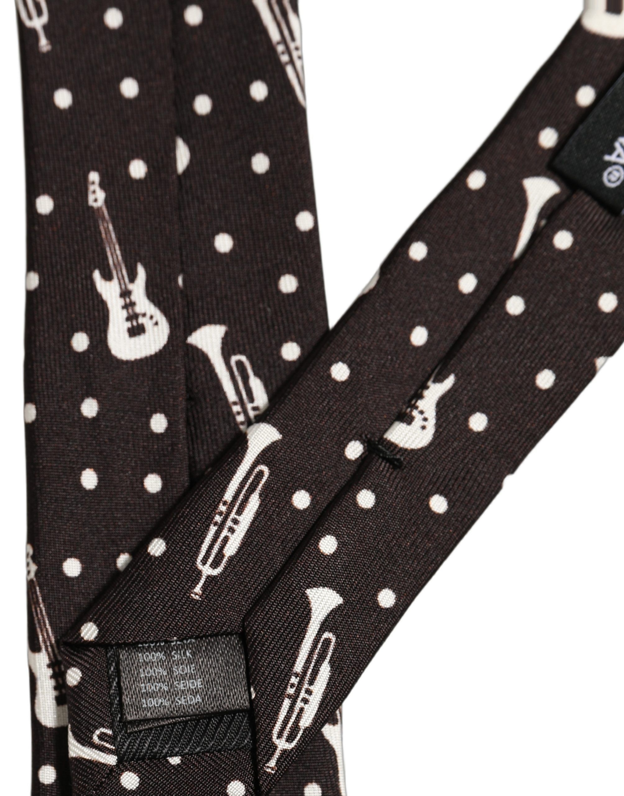 Musical Instrument Silk Adjustable Men'sd NeckMen's Men's Tie - Dolce & Gabbana - Modalova