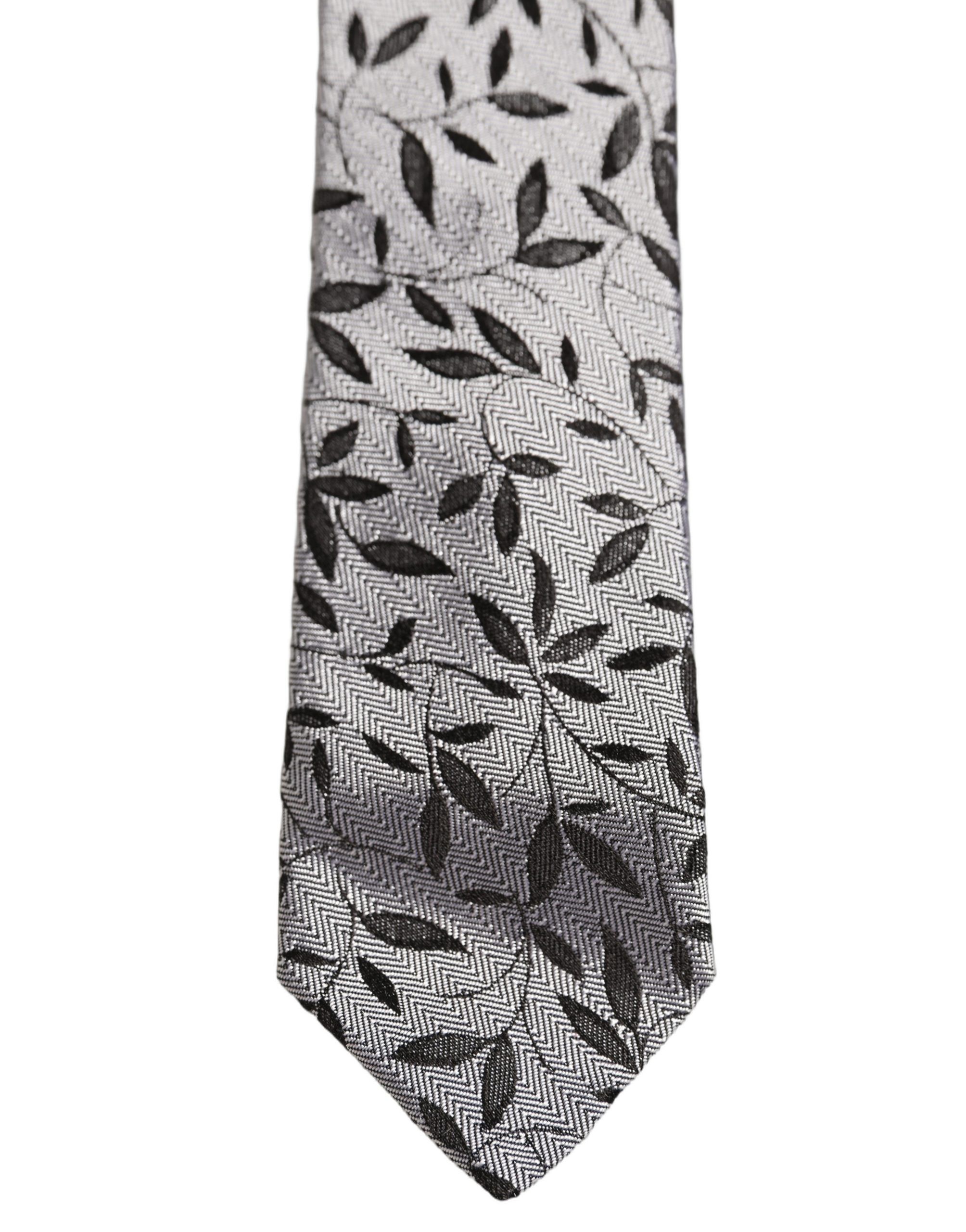 Men Silk Leaf Pattern Adjustable Men'sd NeckMen's Men's Tie - Dolce & Gabbana - Modalova