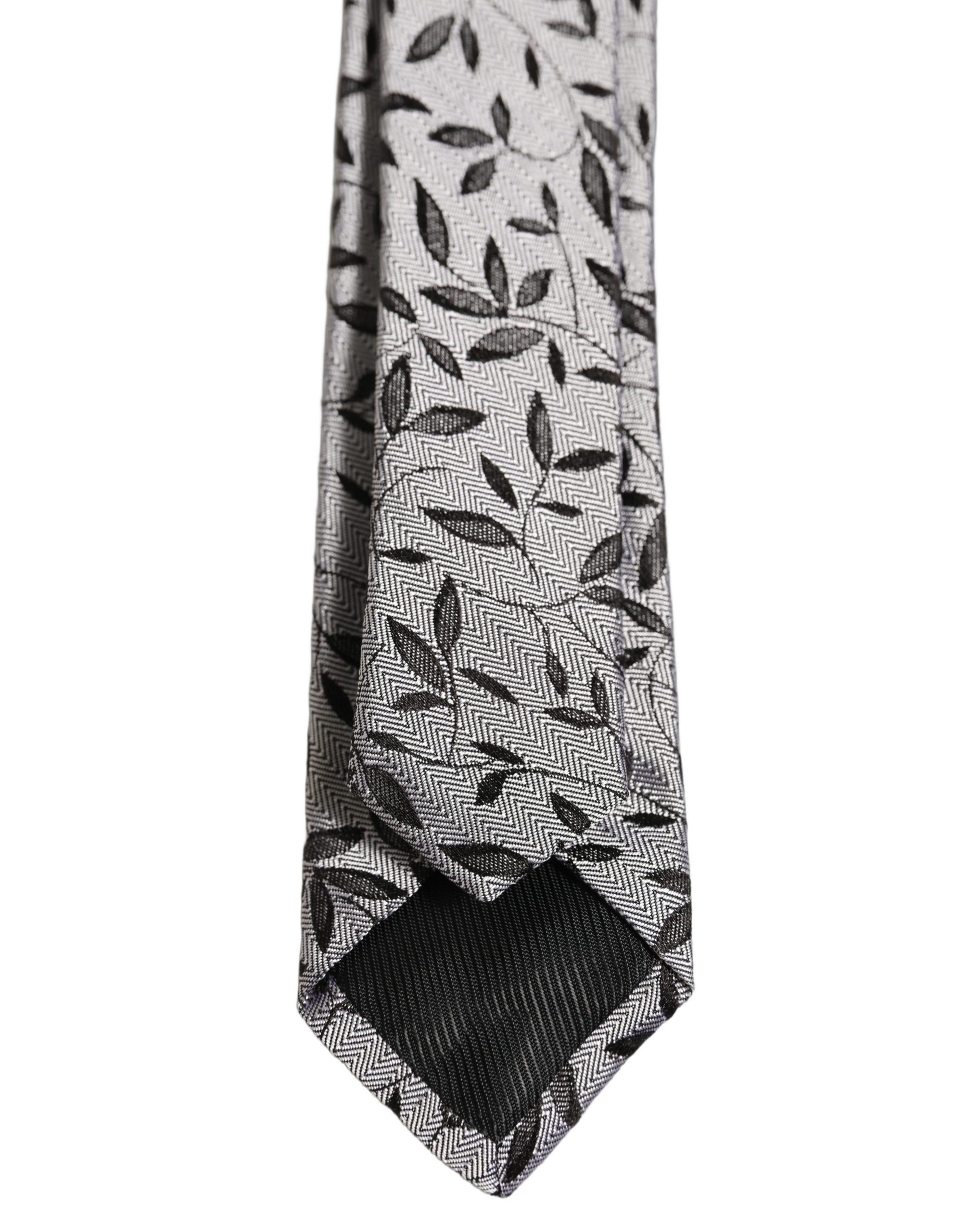 Men Silk Leaf Pattern Adjustable Men'sd NeckMen's Men's Tie - Dolce & Gabbana - Modalova