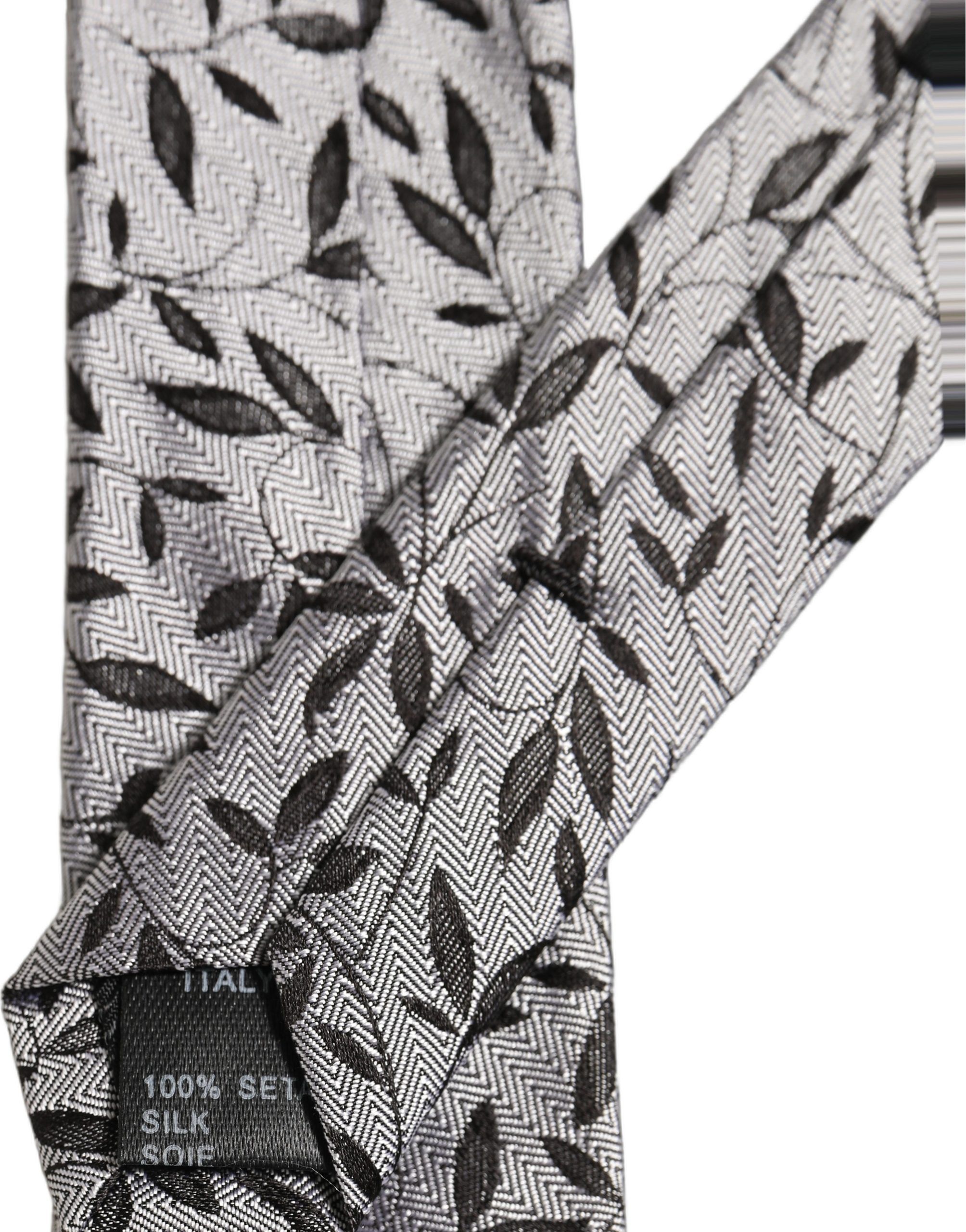 Men Silk Leaf Pattern Adjustable Men'sd NeckMen's Men's Tie - Dolce & Gabbana - Modalova