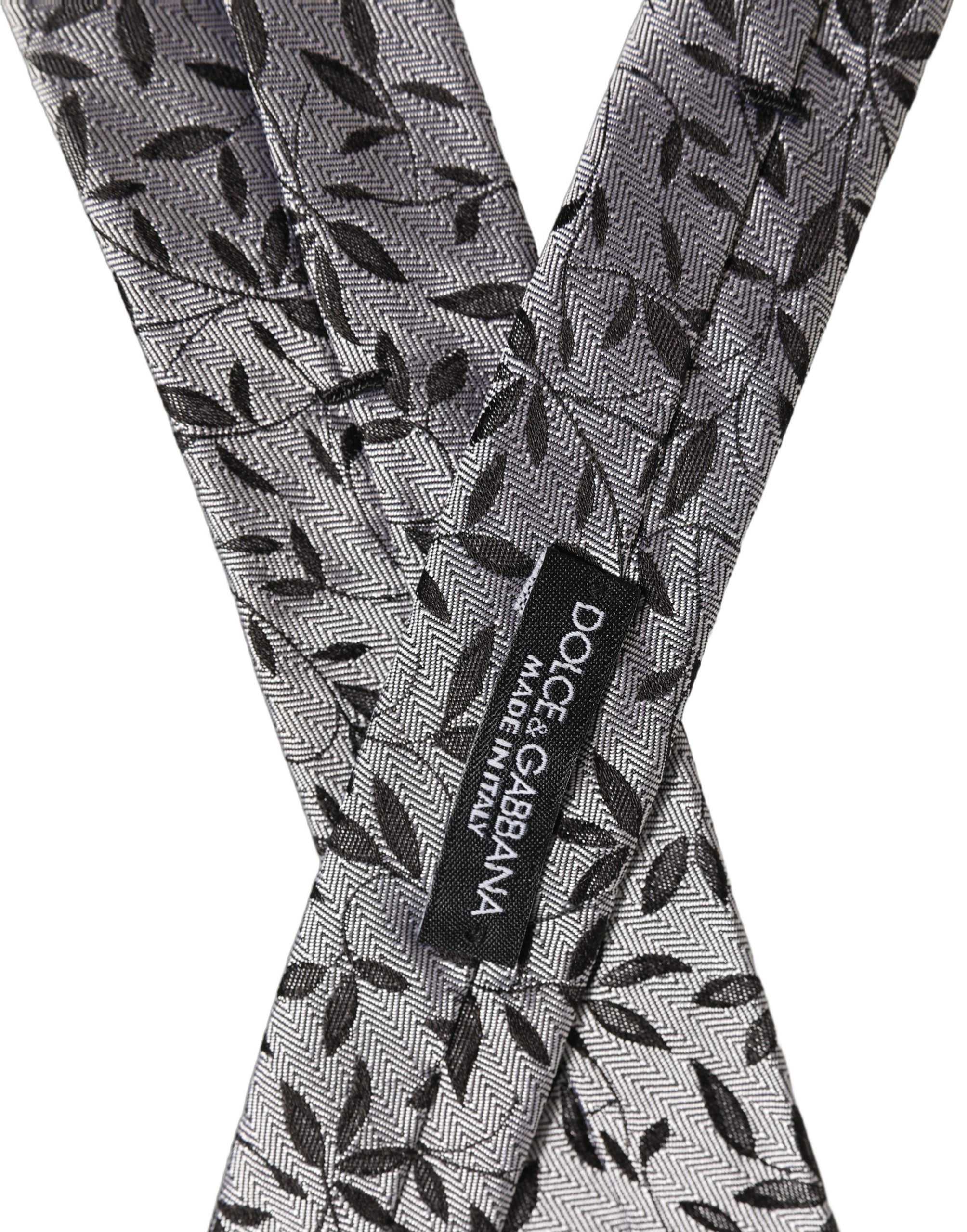 Men Silk Leaf Pattern Adjustable Men'sd NeckMen's Men's Tie - Dolce & Gabbana - Modalova