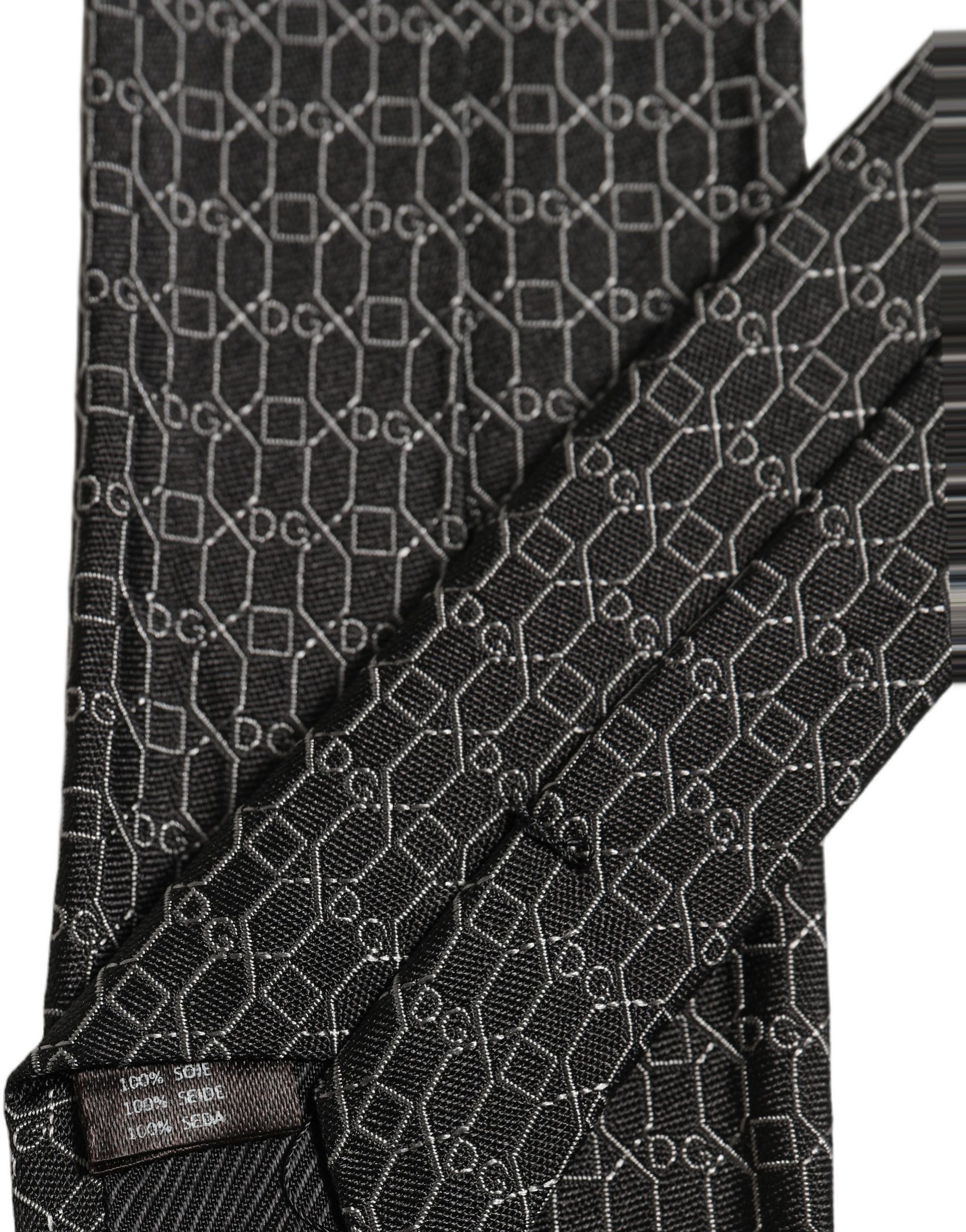 Silk DG Monogram Adjustable Men'sd NeckMen's Men's Tie - Dolce & Gabbana - Modalova
