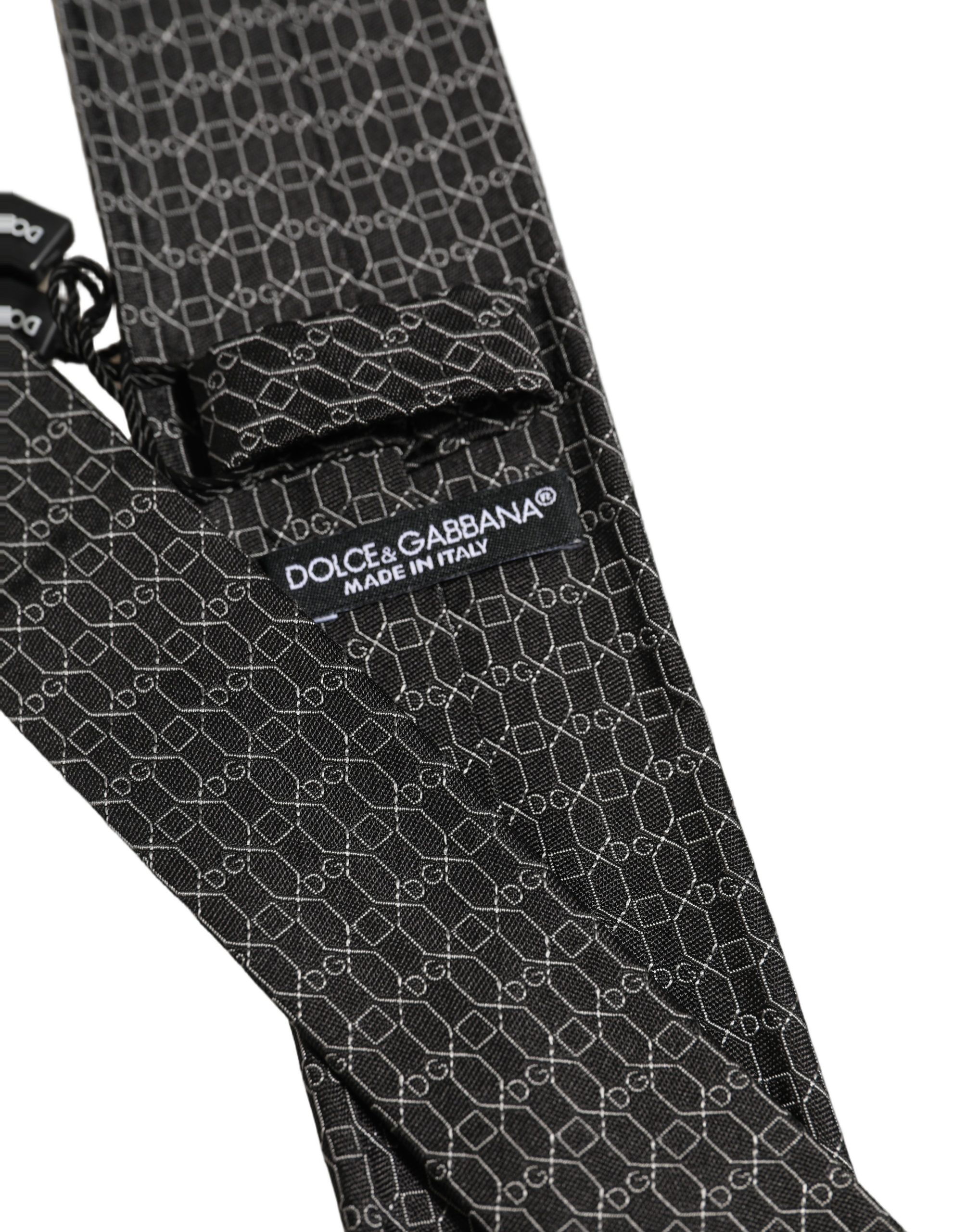 Silk DG Monogram Adjustable Men'sd NeckMen's Men's Tie - Dolce & Gabbana - Modalova