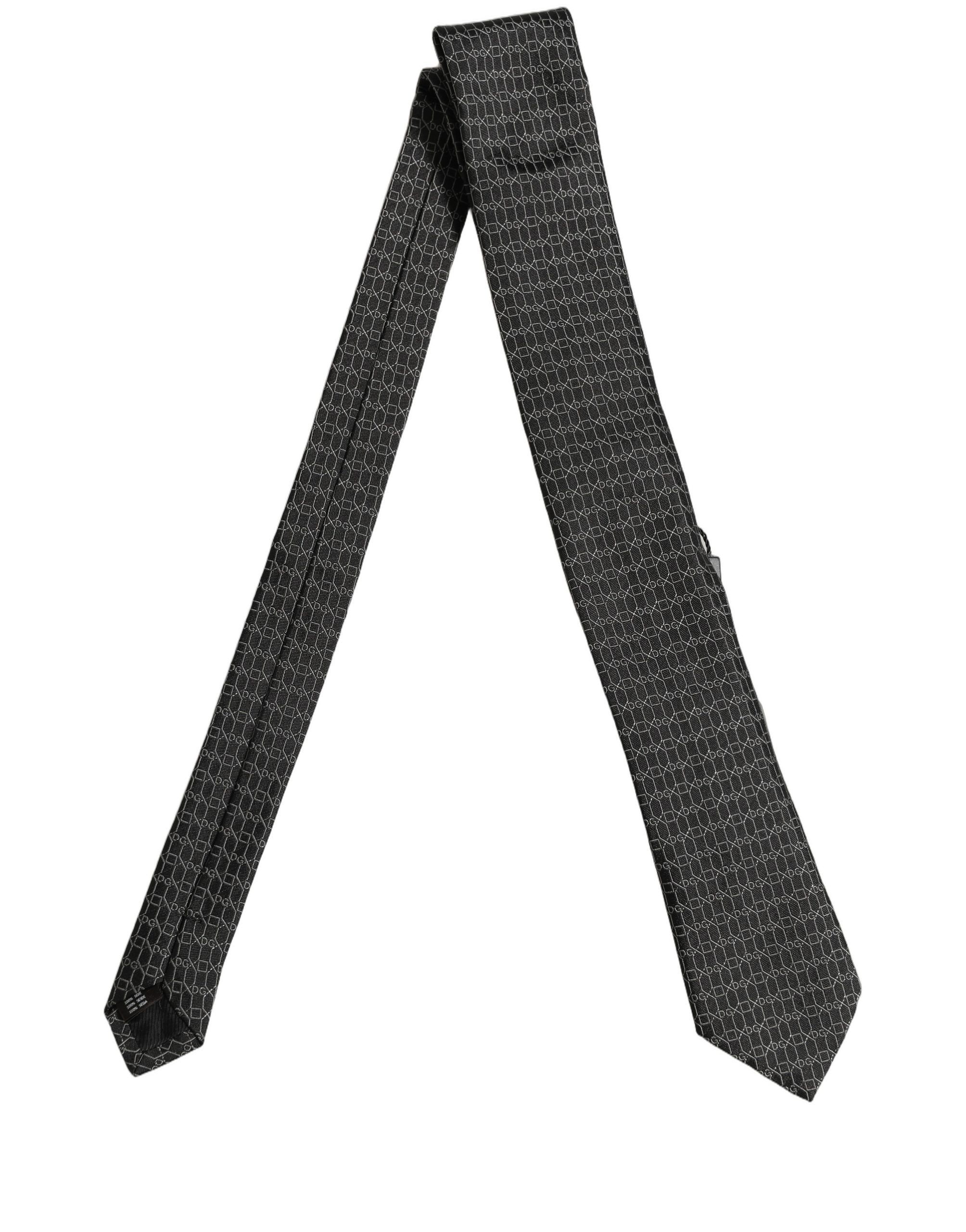 Silk DG Monogram Adjustable Men'sd NeckMen's Men's Tie - Dolce & Gabbana - Modalova