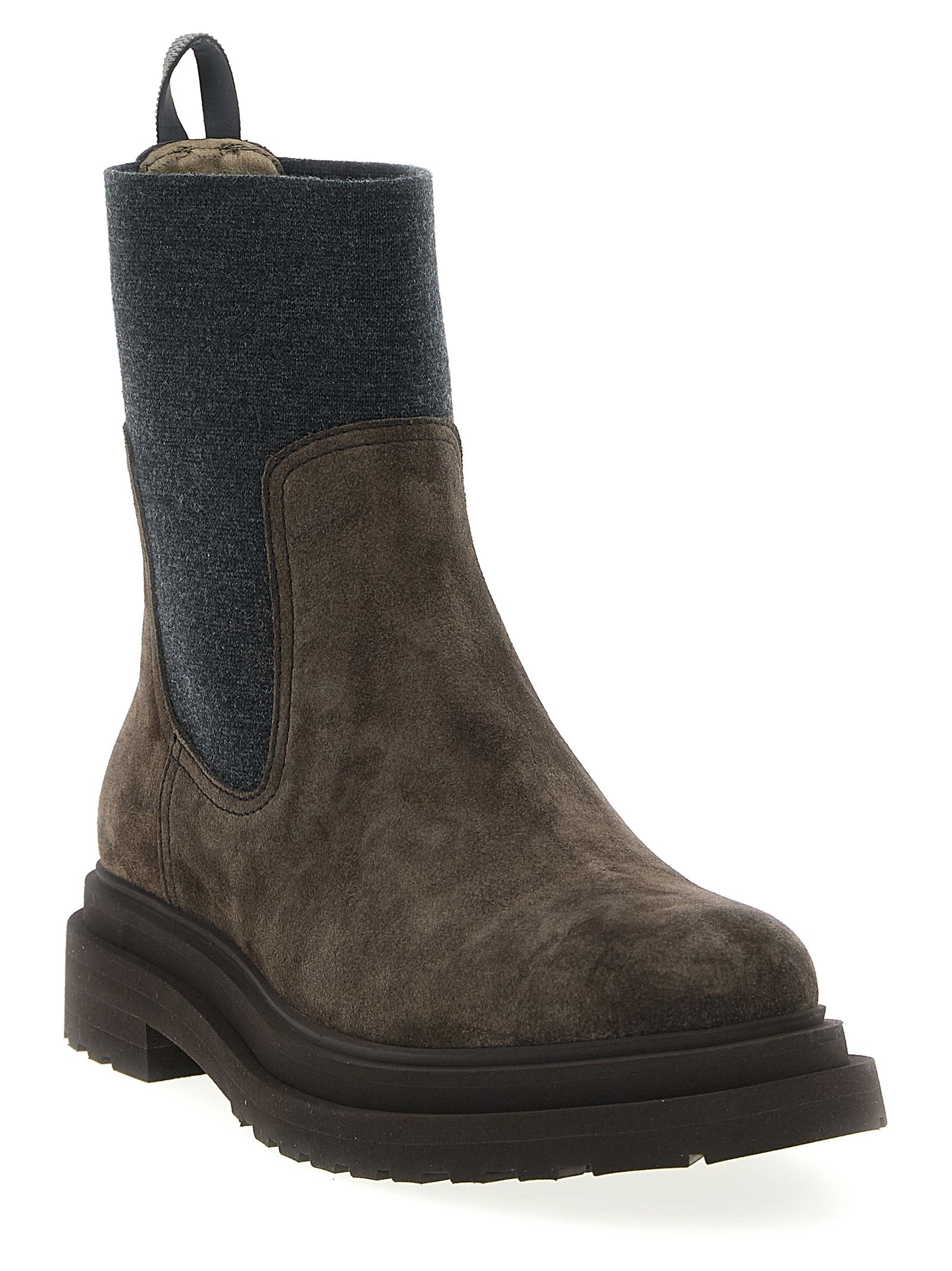 Calfskin Ankle Women's Boots - Brunello Cucinelli - Modalova