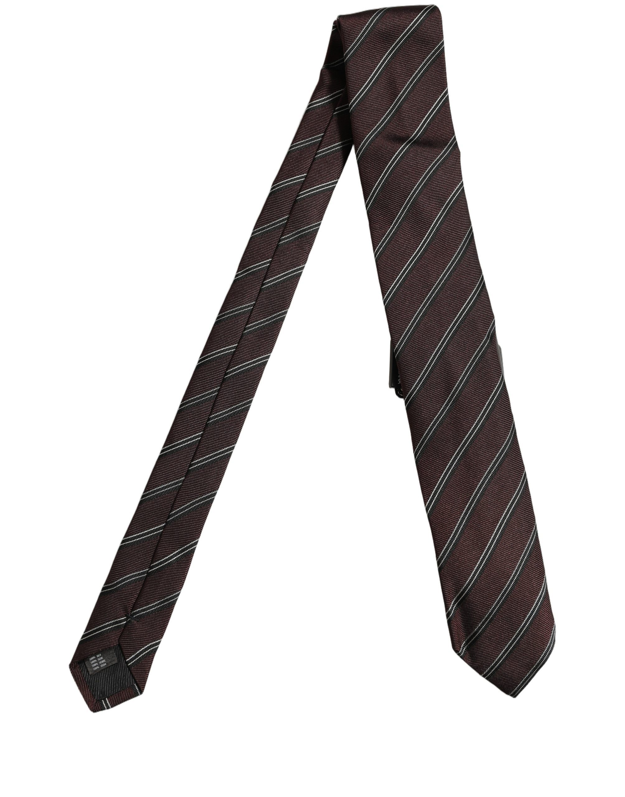 Stripes Silk Adjustable NeckMen's Accessory Men's Tie - Dolce & Gabbana - Modalova