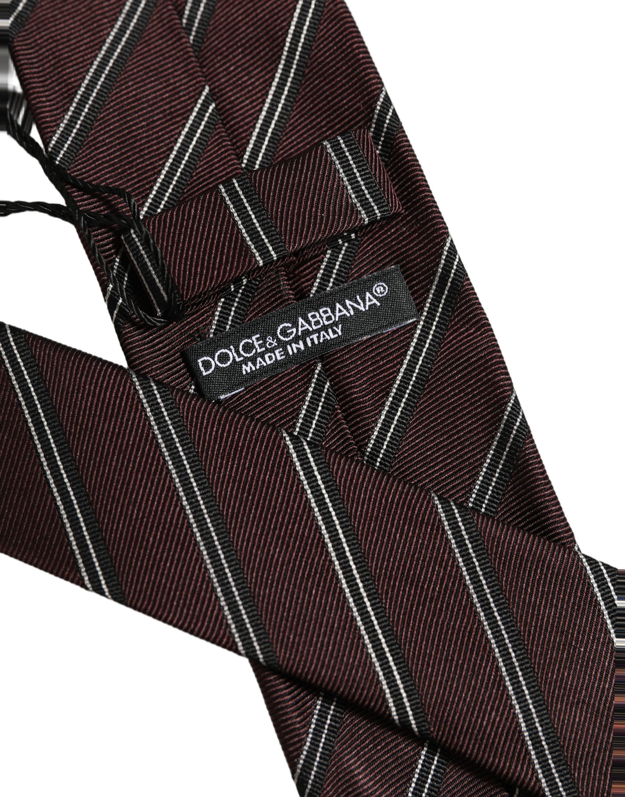 Stripes Silk Adjustable NeckMen's Accessory Men's Tie - Dolce & Gabbana - Modalova