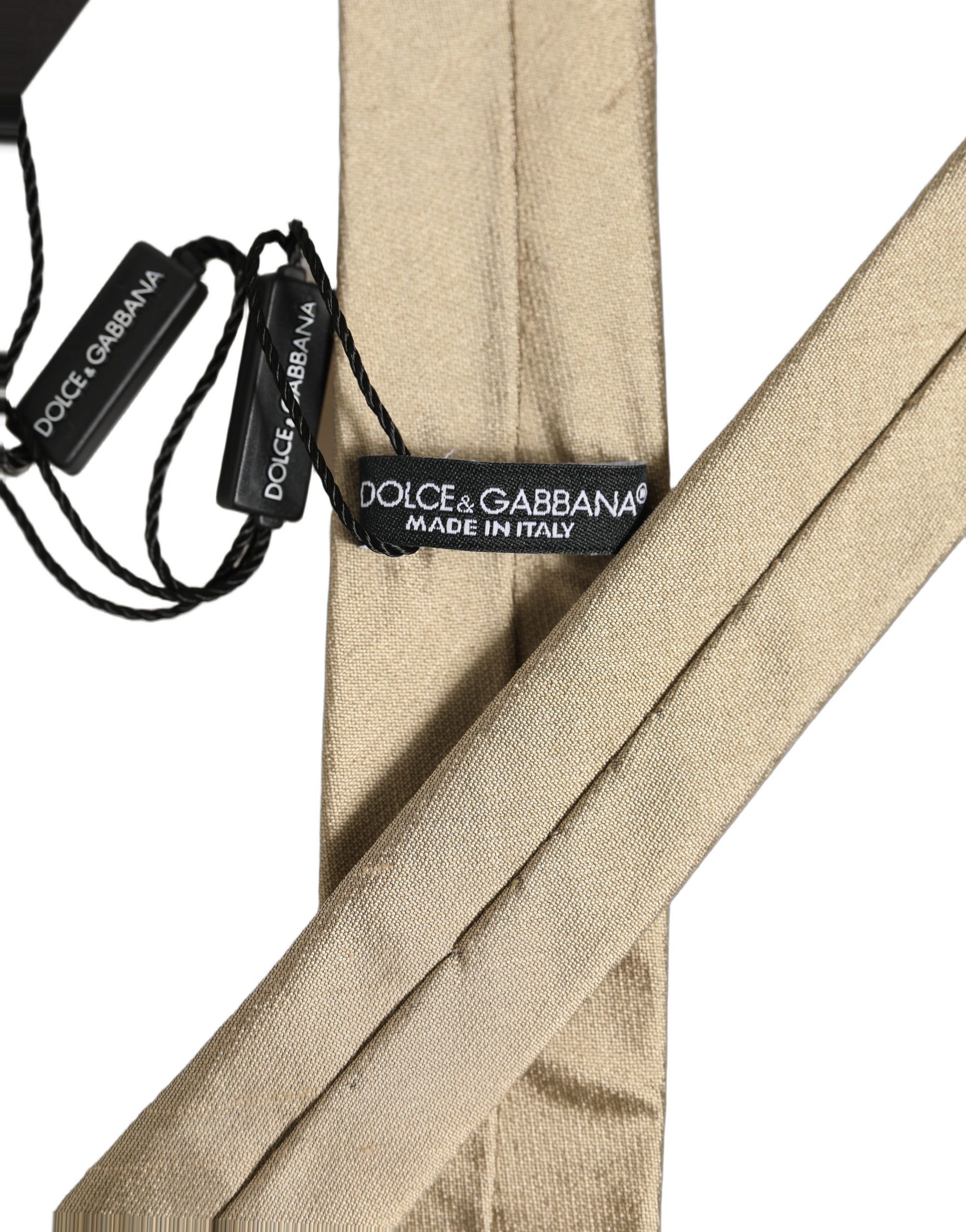 Satin Silk Textured Adjustable NeckMen's Accessory Men's Tie - Dolce & Gabbana - Modalova