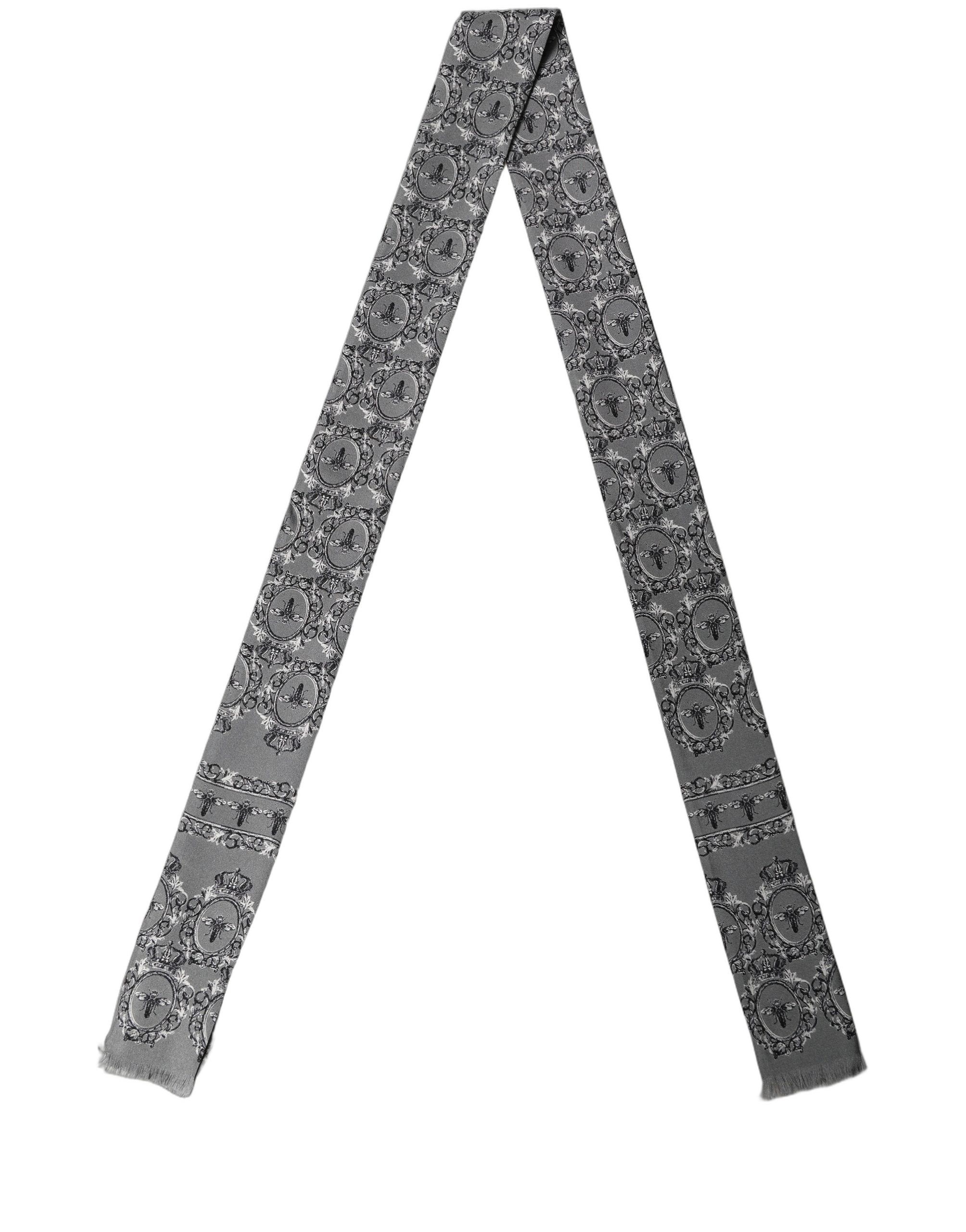 Men Bee Silk Skinny Twilly Foulard Men's Scarf - Dolce & Gabbana - Modalova