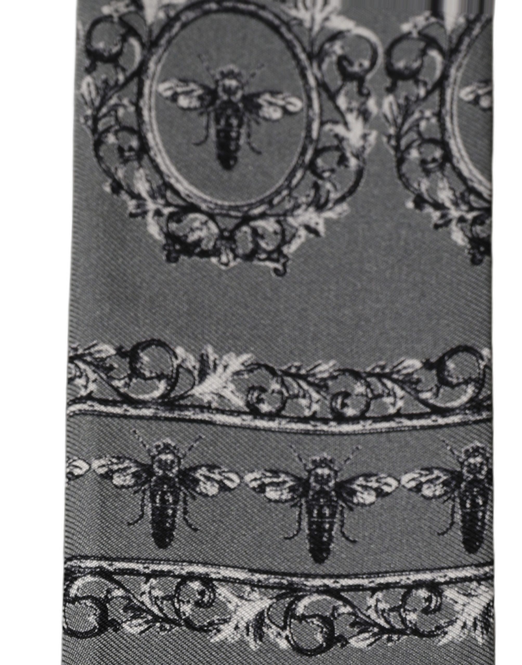 Men Bee Silk Skinny Twilly Foulard Men's Scarf - Dolce & Gabbana - Modalova