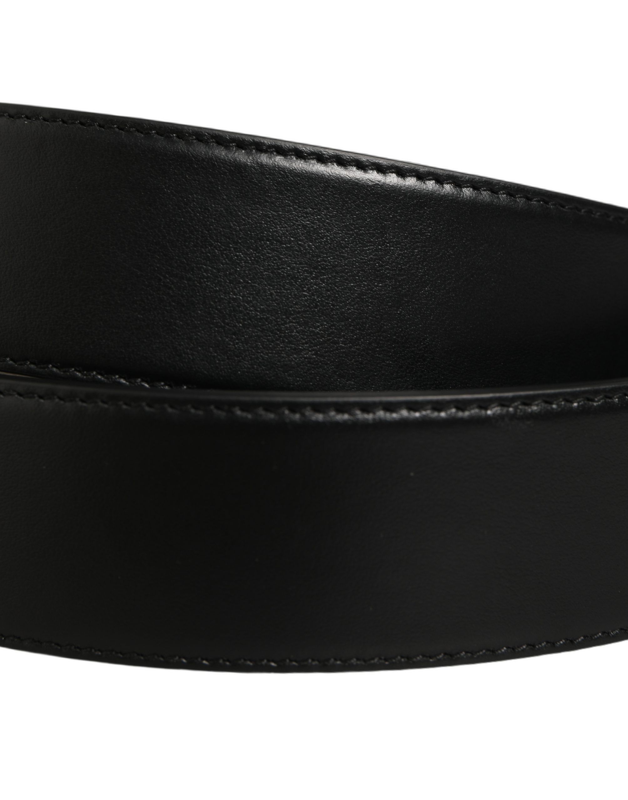 Leather Bee Accent Metal Buckle Men's Belt - Dolce & Gabbana - Modalova
