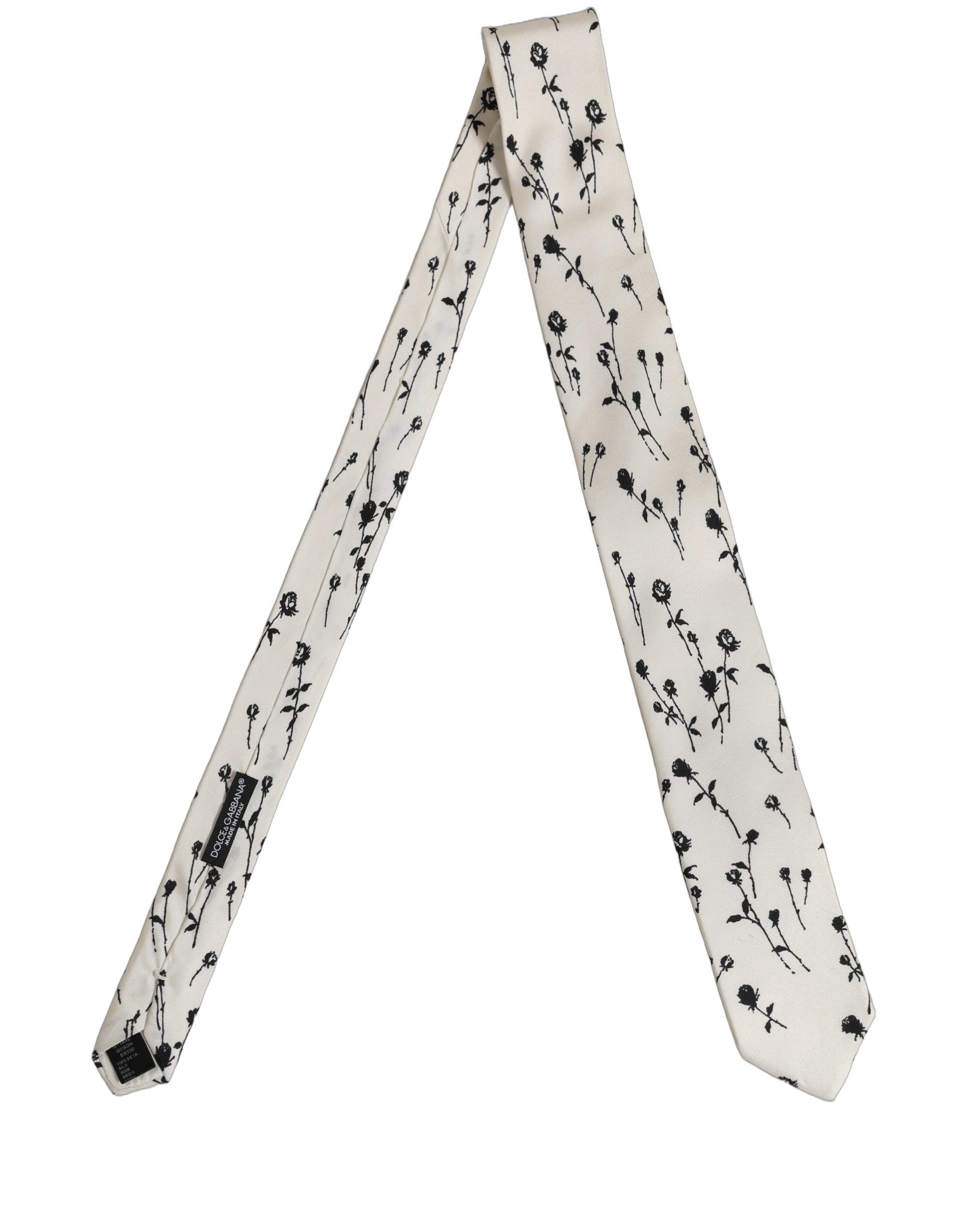 Floral Print Adjustable NeckMen's Accessory Men's Tie - Dolce & Gabbana - Modalova