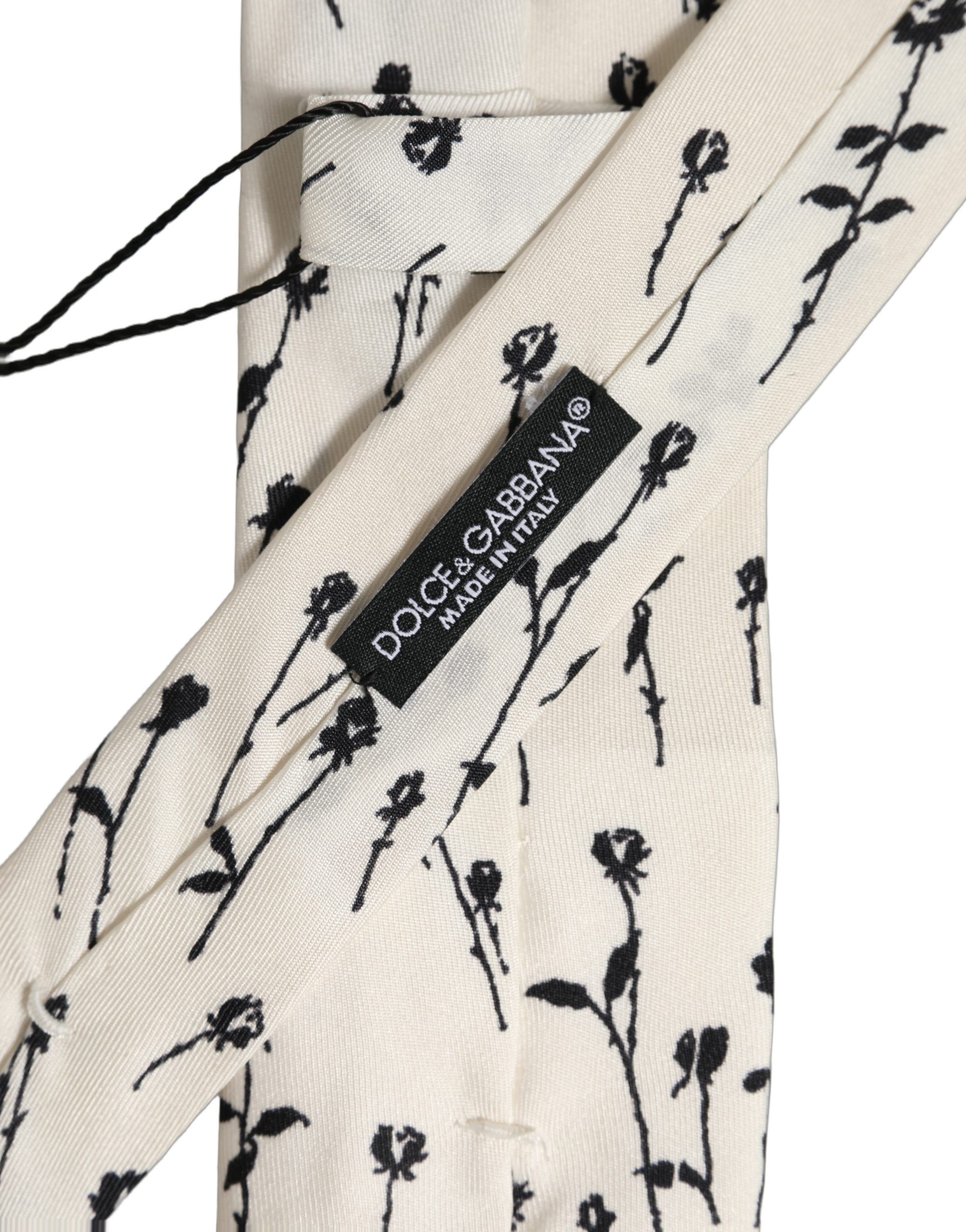 Floral Print Adjustable NeckMen's Accessory Men's Tie - Dolce & Gabbana - Modalova