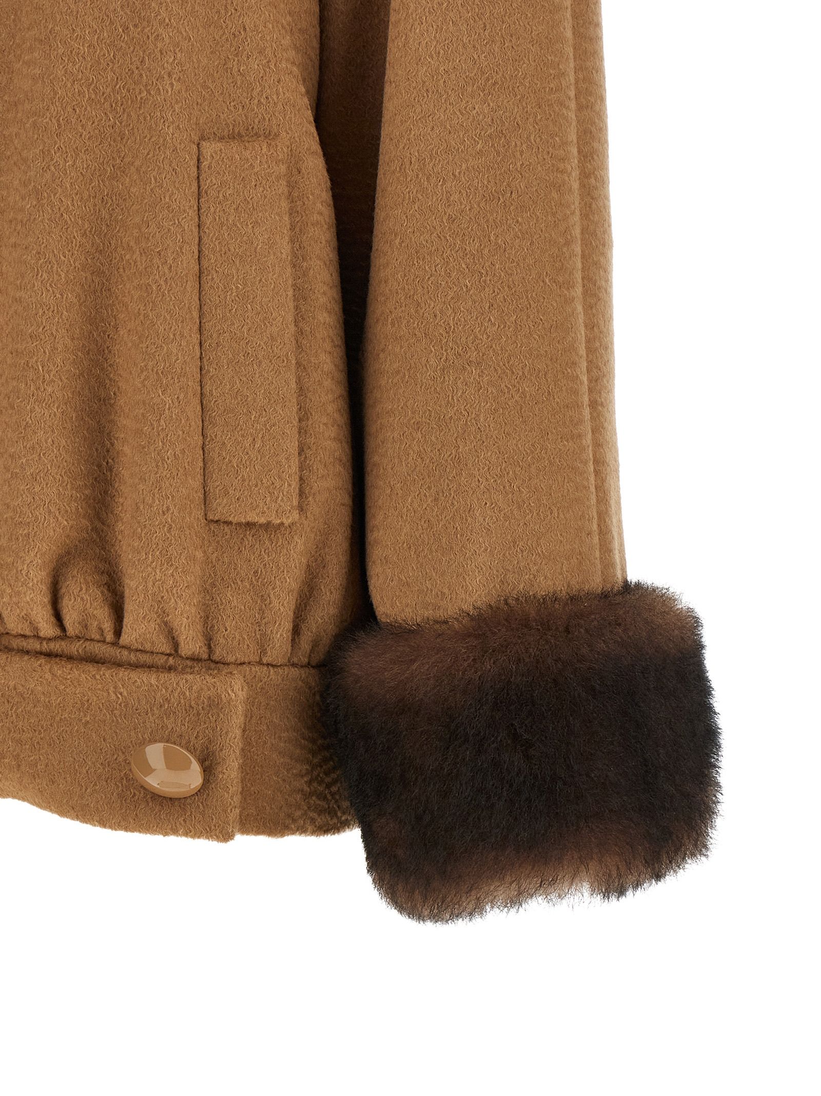 Lamb Fur Women's Bomber - Valentino Garavani - Modalova
