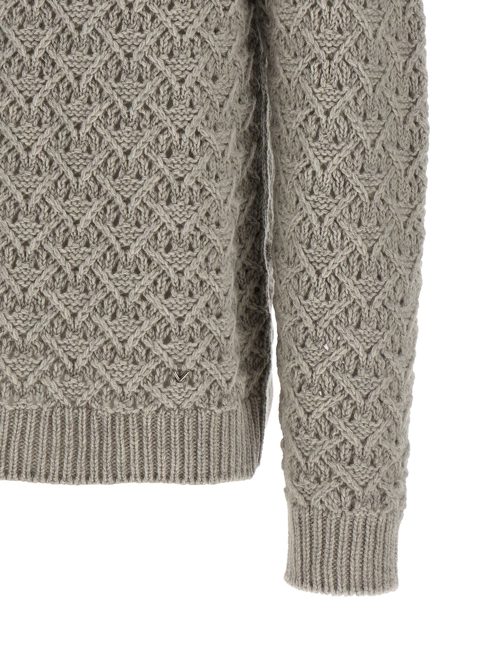 Virgin Wool Men's Cardigan - Valentino Garavani - Modalova