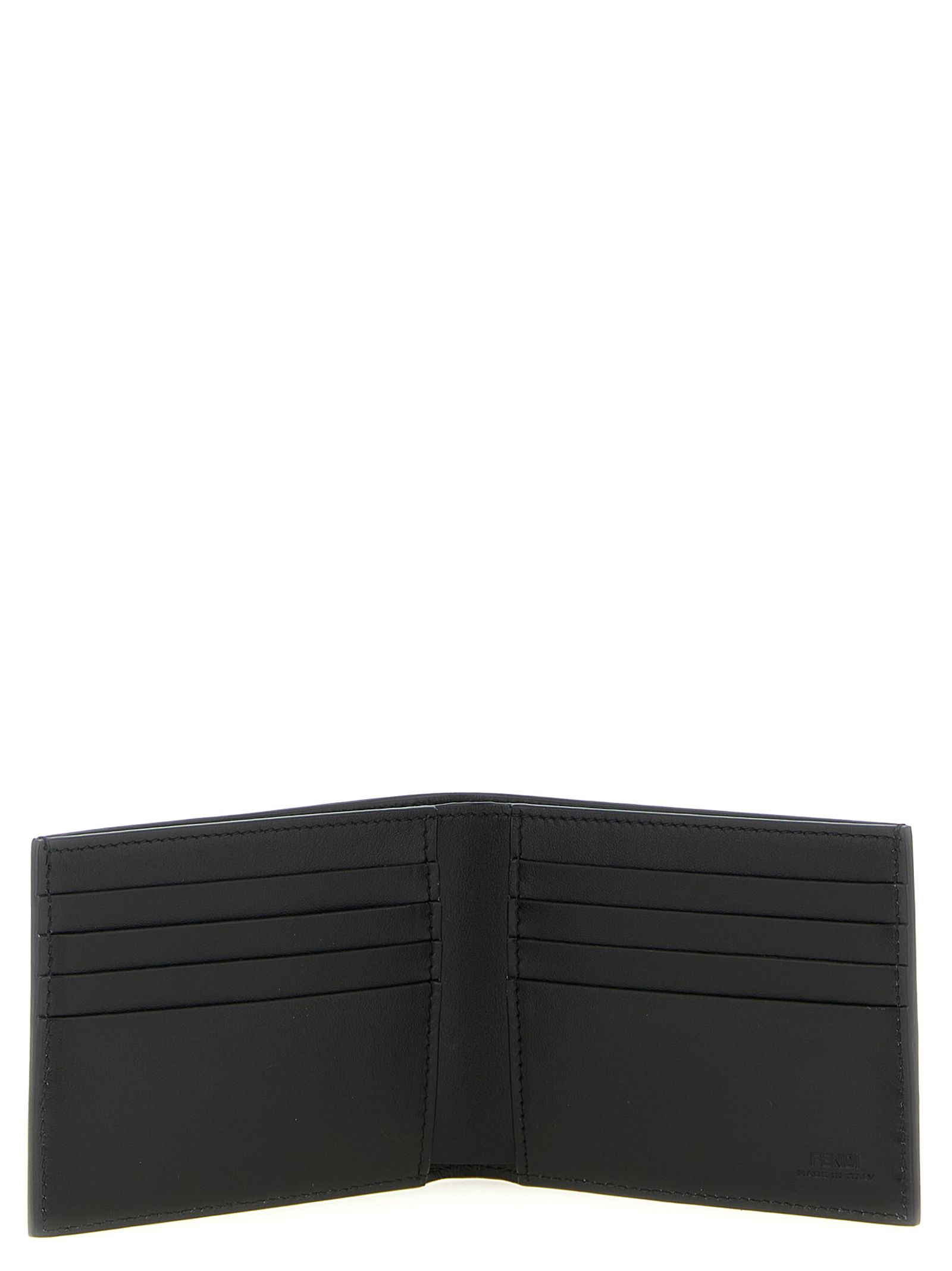 Fendi Black Calfskin Men's Wallet - Fendi - Modalova