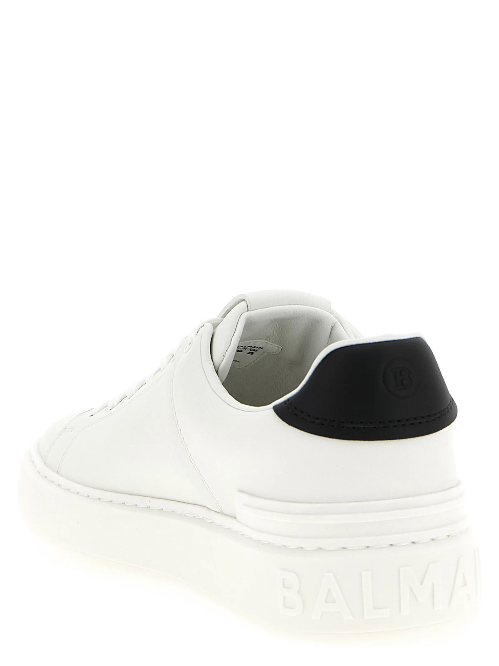 Calfskin Low Top Men's Sneakers - Balmain - Modalova