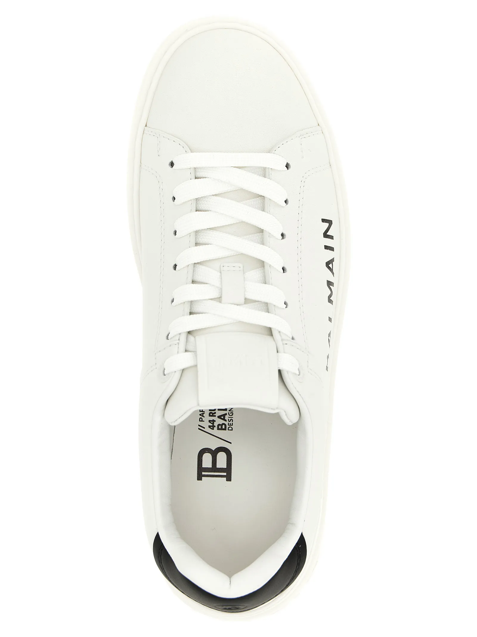 Calfskin Low Top Men's Sneakers - Balmain - Modalova
