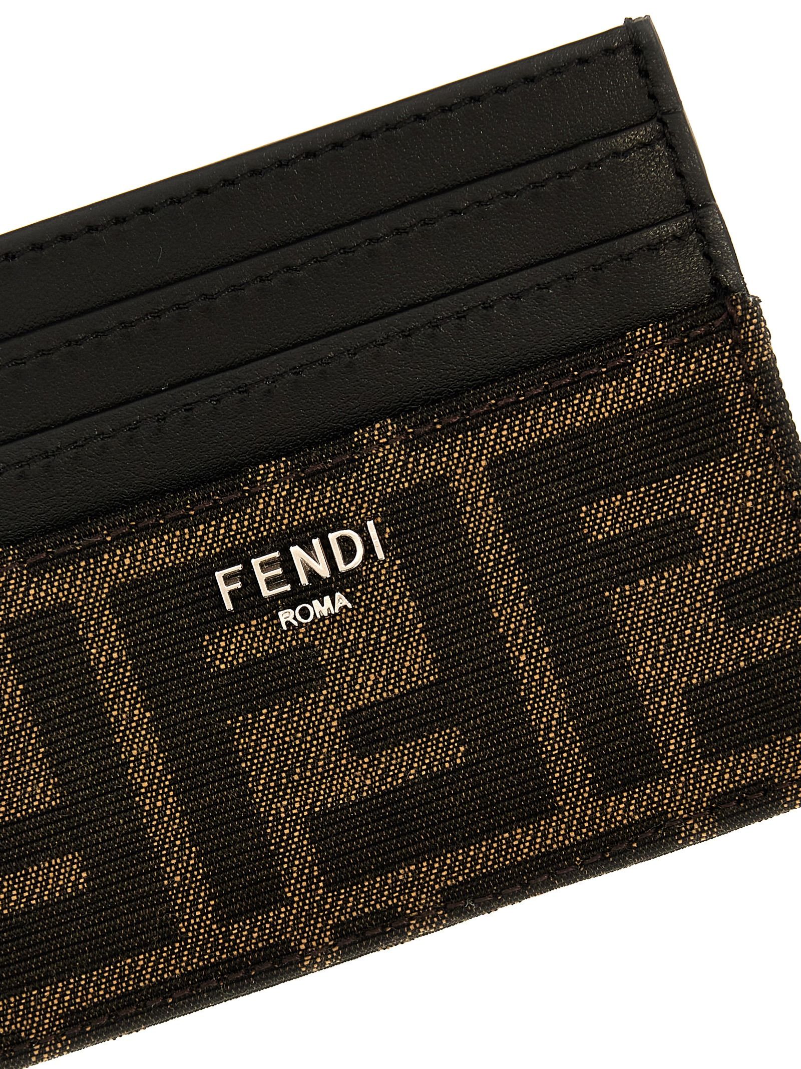 Calfskin Men's Cardholder - Fendi - Modalova