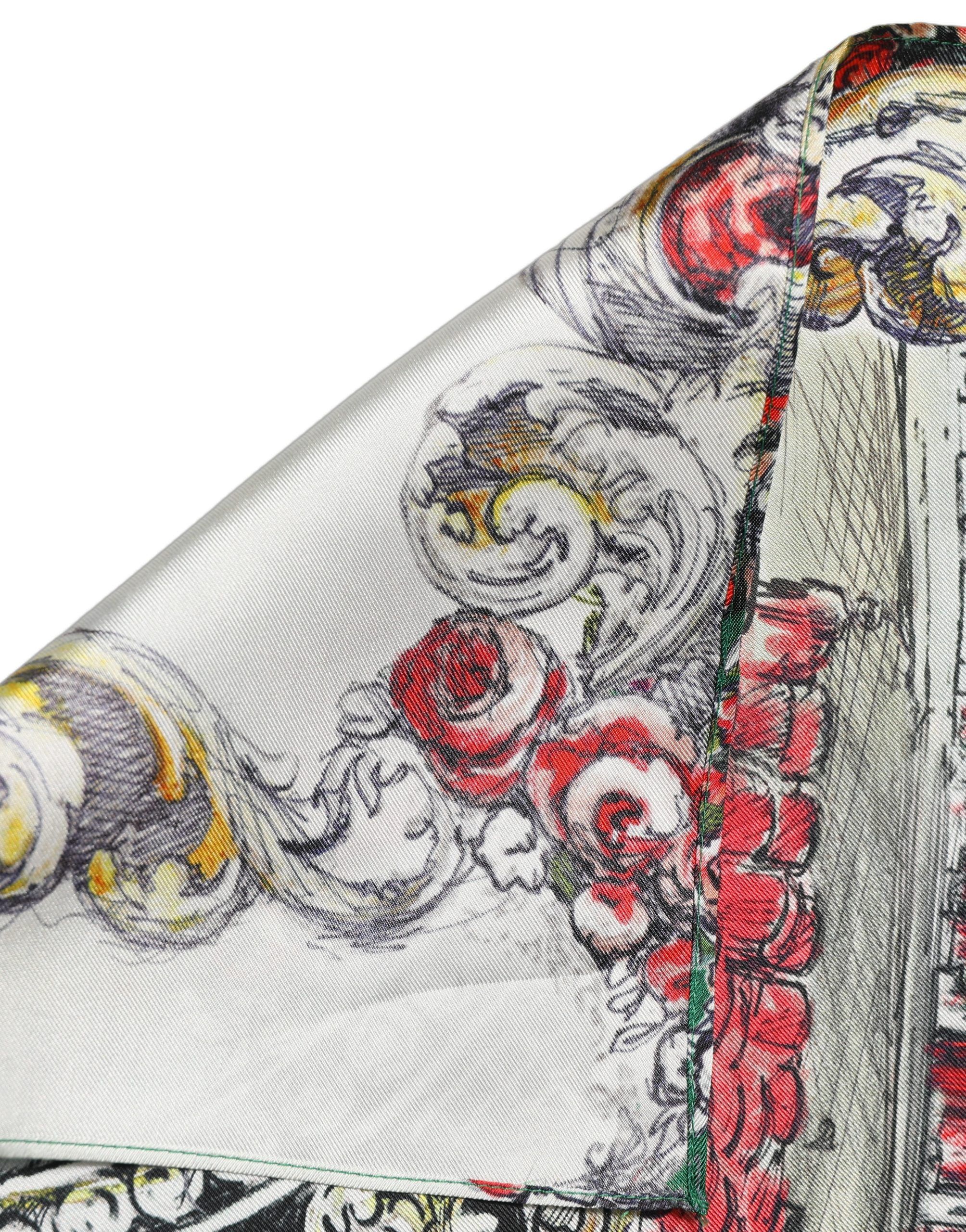 Silk Printed Square Foulard Women's Scarf - Dolce & Gabbana - Modalova