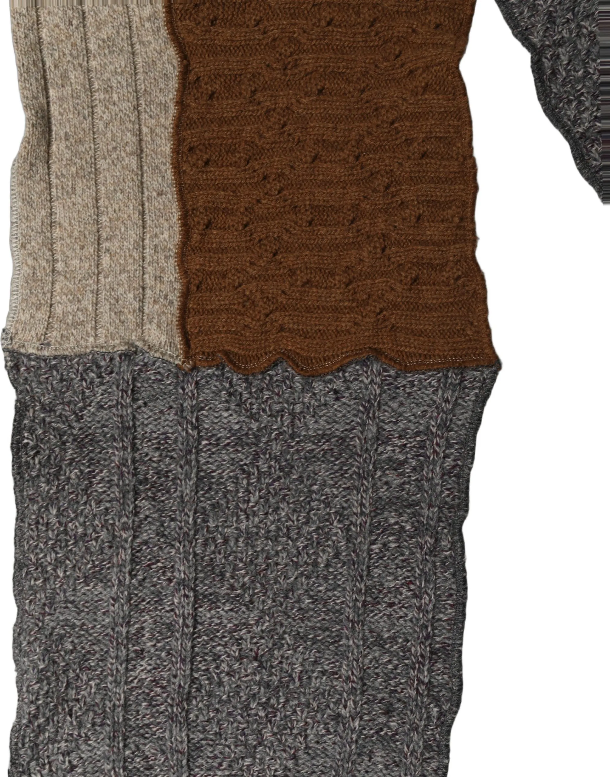 Patchwork Wool Knit Shawl Women's Scarf - Dolce & Gabbana - Modalova